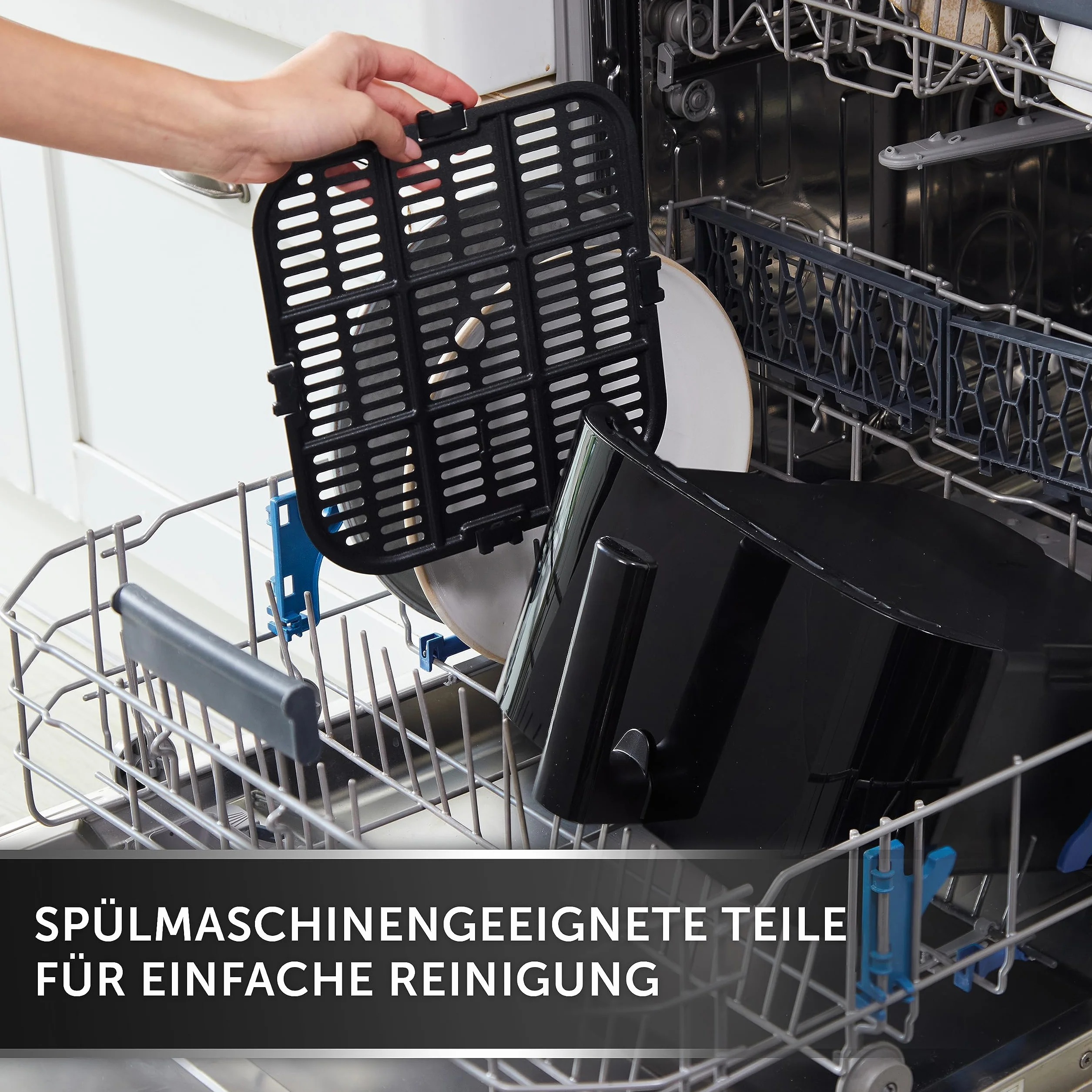 Breville Halo Frytkownica bez oleju parowego, cyfrowa frytkownica bezolejowa, 7 l z technologią SteamFry 1700 W, czarna [VDF133X], wtyczka UE