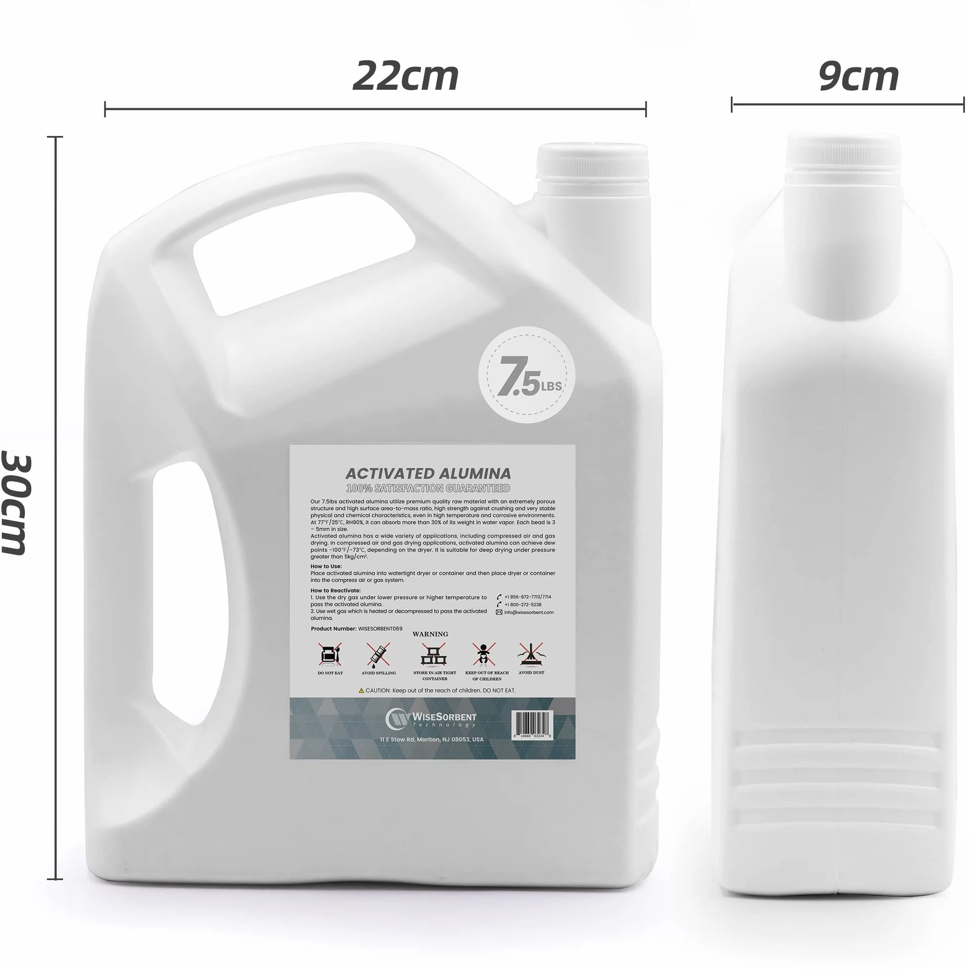 Wisesorb 3,4 kg aktywowany tlenek glinu osuszacz wielokrotnego użytku