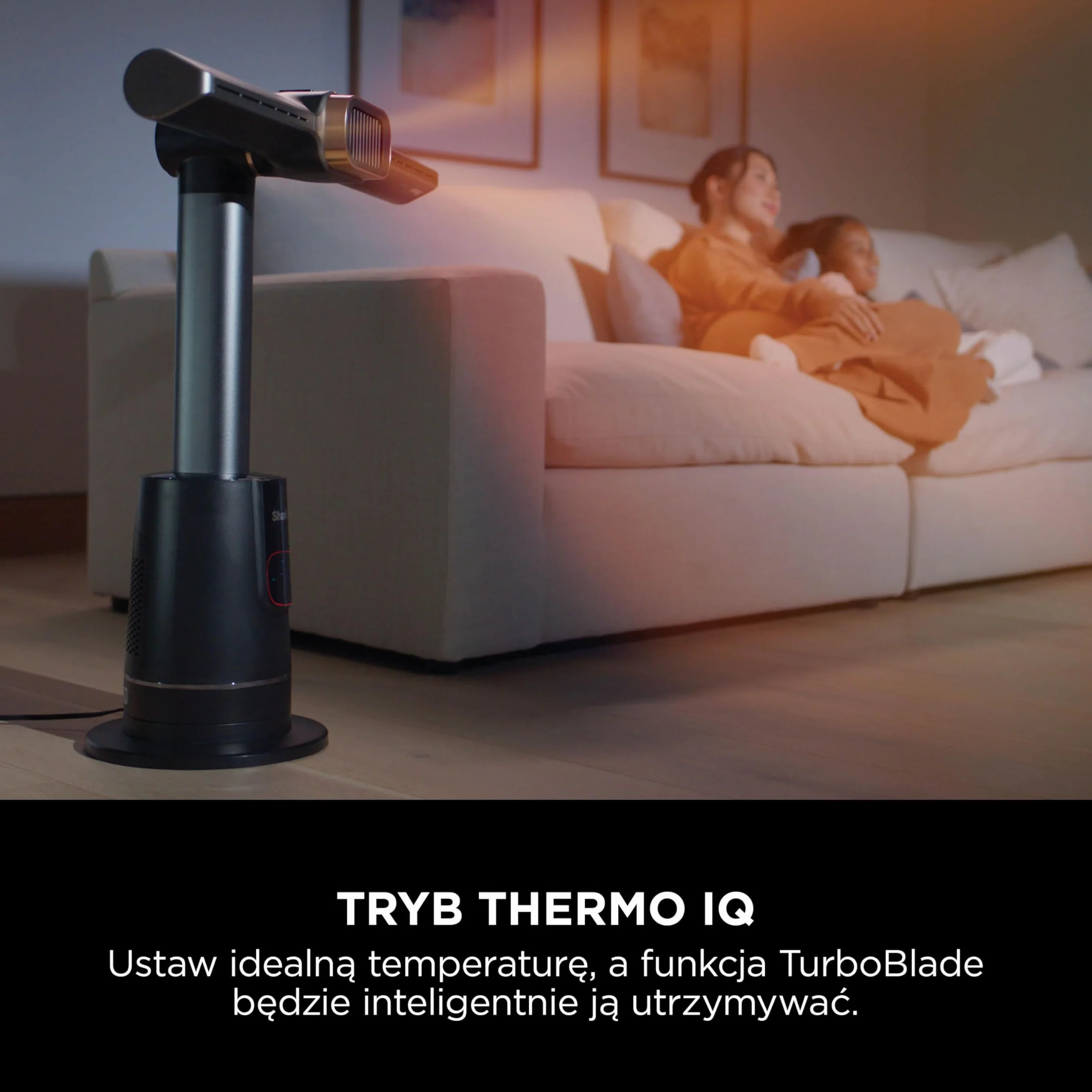 Shark TurboBlade Cool termowentylator podwójny wentylator nagrzewnica z pilotem czarny TH200EU