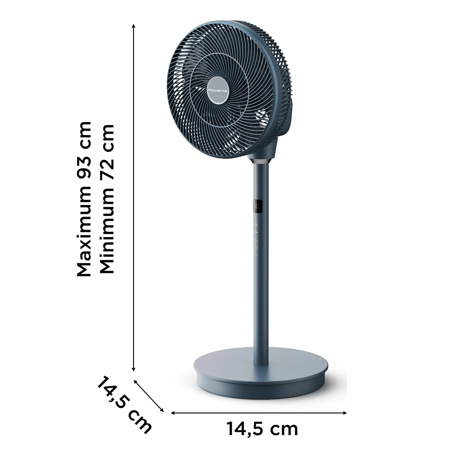 Rowenta Turbo Swift Silence QV5041F0 Wentylator stojący, 30 m3/min, 18 prędkości, wielokierunkowa oscylacja