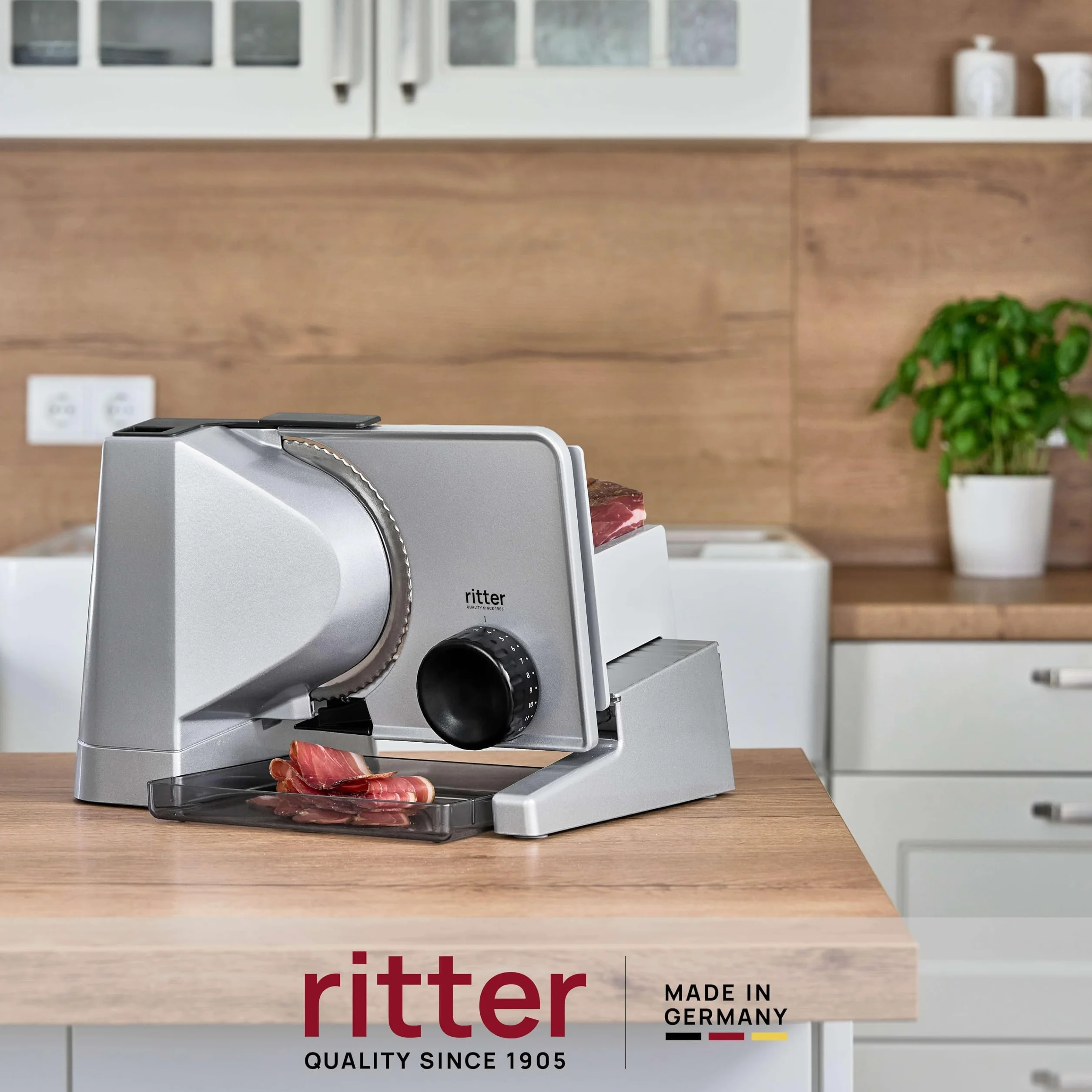 Ritter Solida4 Krajalnica Srebrny 37,5 x 25,5 x 25 cm