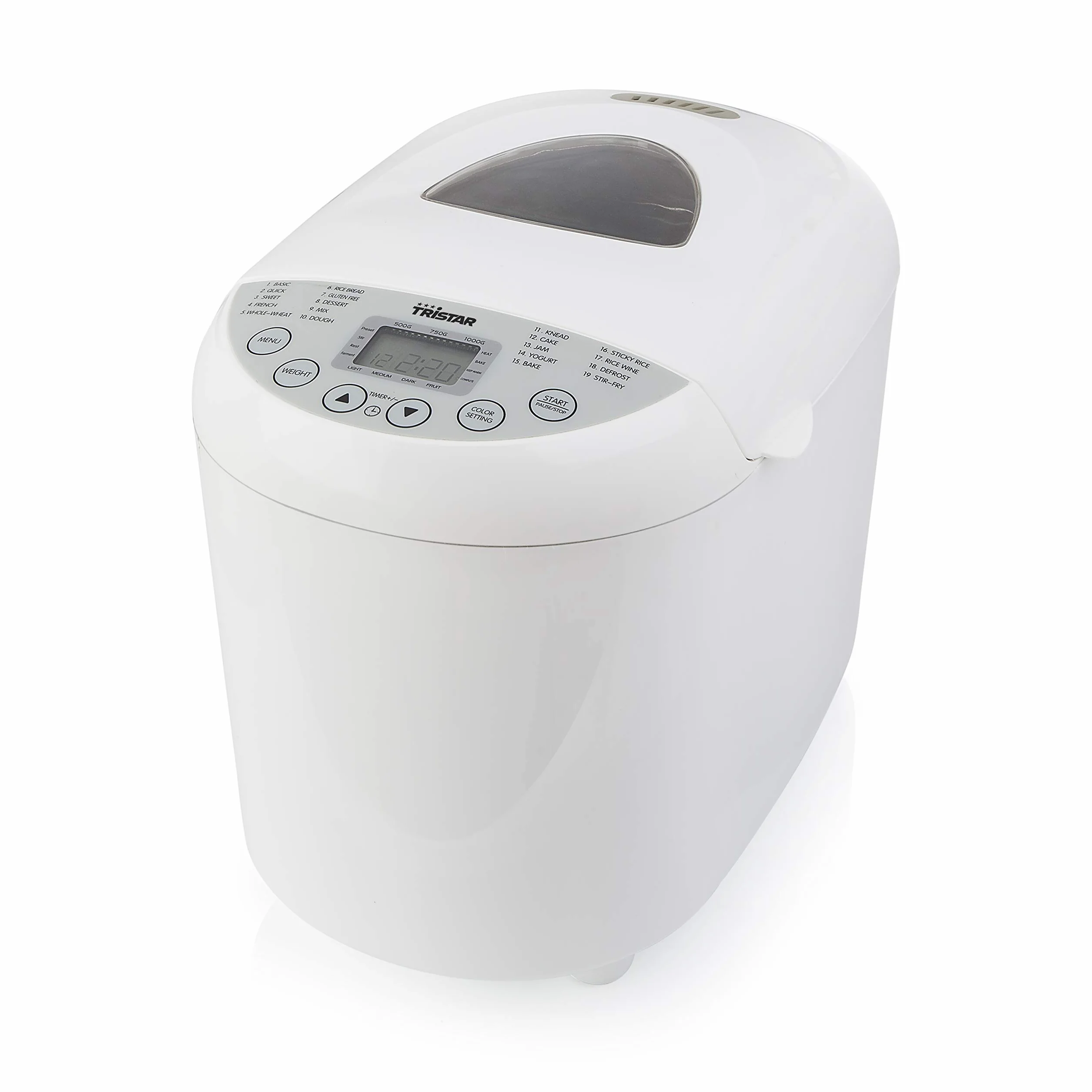 Tristar BM-4586 Automat Do Pieczenia Chleba, Regulowany Stopień Opiekania, Program Bezglutenowy, Biały