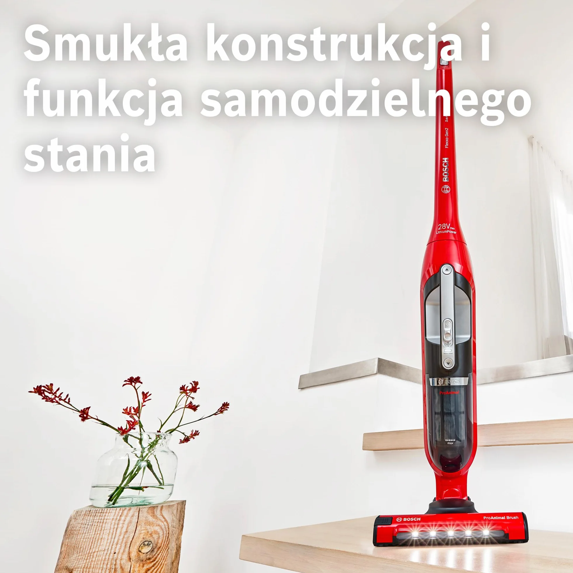 Bosch Flexxo Gen2 Serie 4 ProAnimal BBH3ZOO28 Bezprzewodowy Odkurzacz Ręczny i Pionowy 2w1 28 Vmax