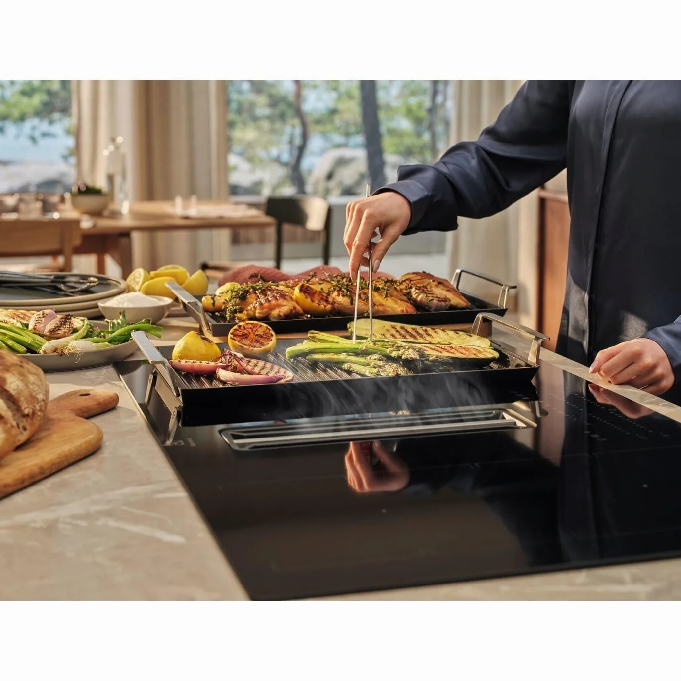 Electrolux Plancha Grill 2.0 E9HHPG11 płyta kuchenna 25,3 x 46,6 cm czarna