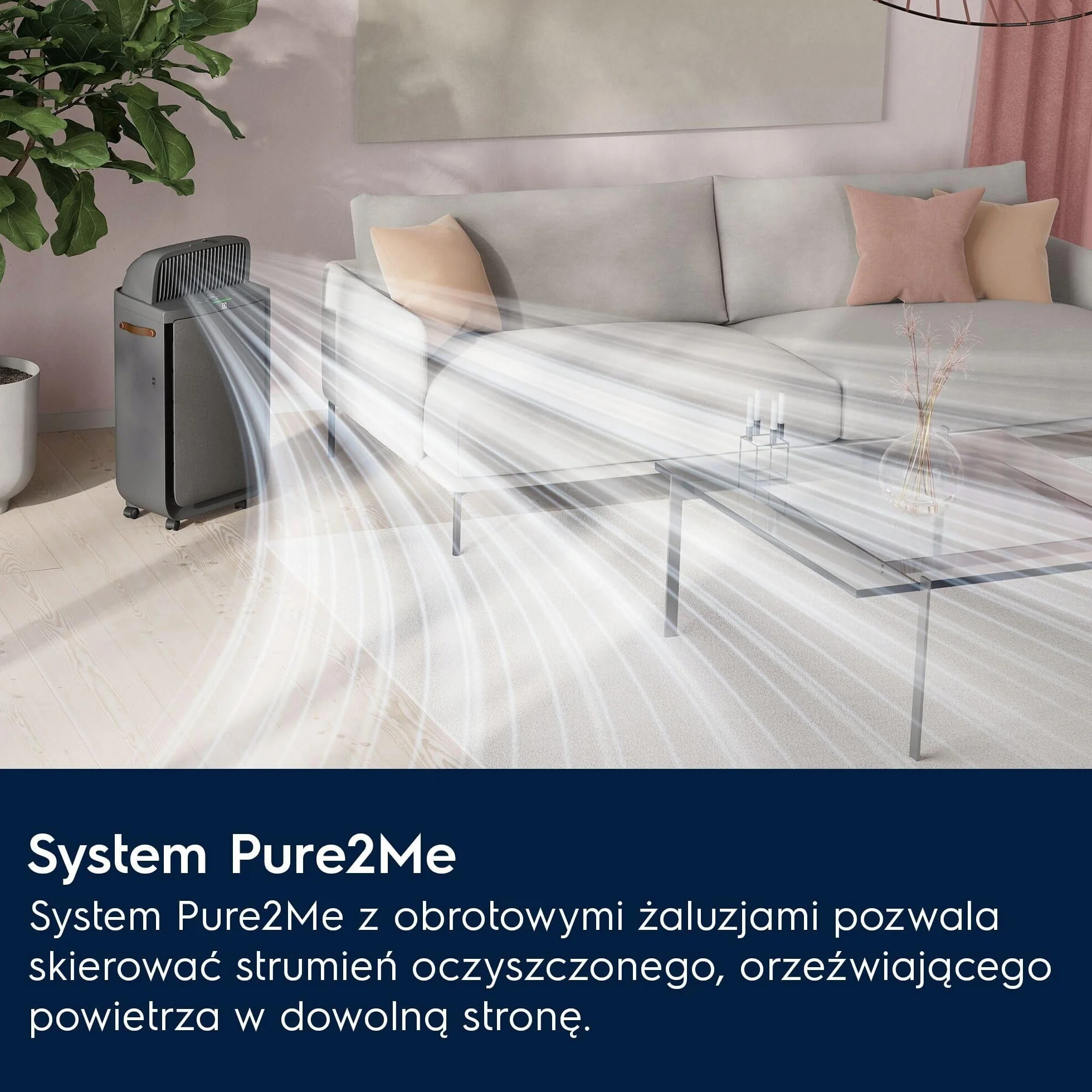 Electrolux EPU72771DG Pure Multi 700 oczyszczacz powietrza 2 w 1 z wentylatorem, podłączony, 5-stopniowy filtr, ciemnoszary