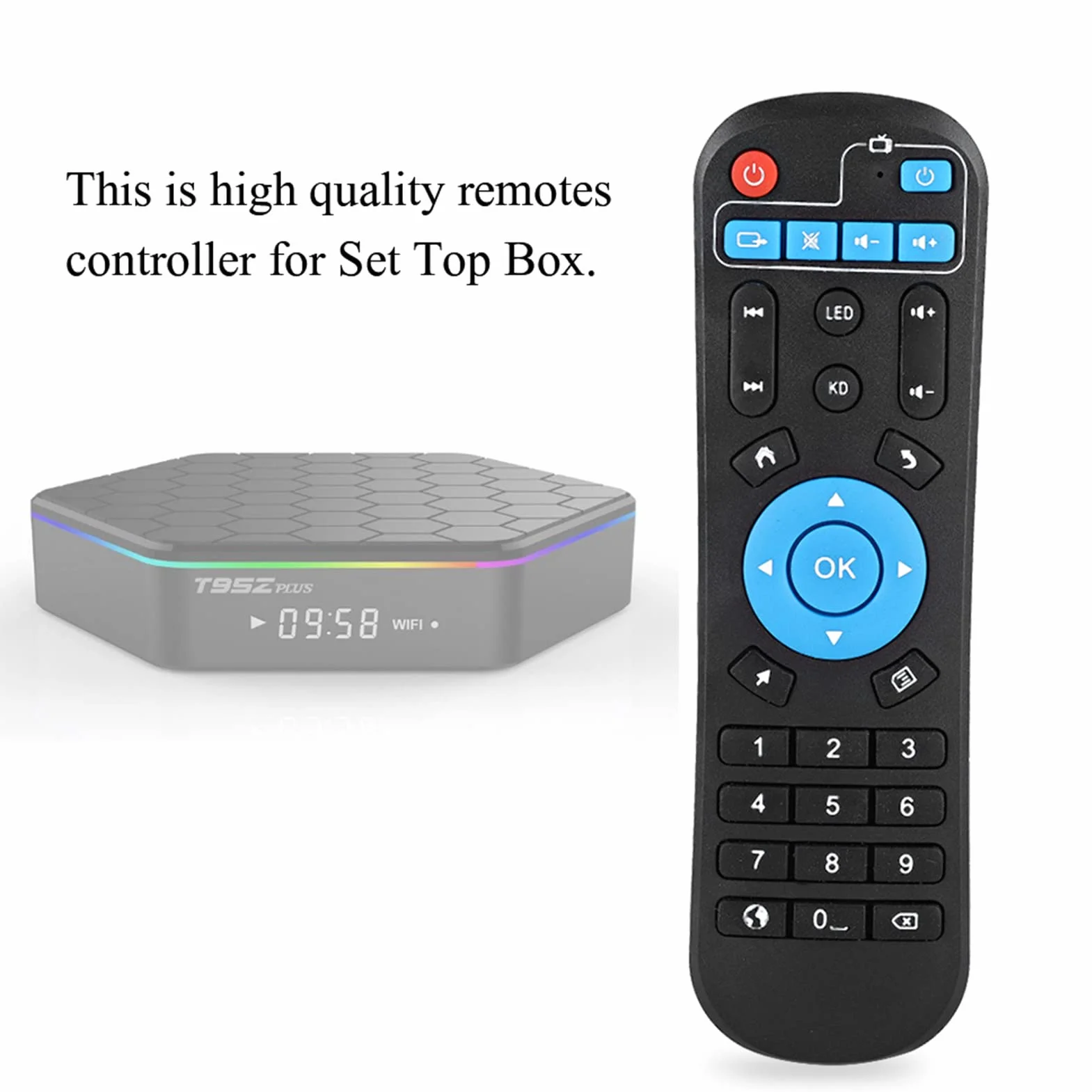 Zamienny pilot zdalnego sterowania uniwersalny zestaw top box kontroler kompatybilny z T95Z Plus T95U Pro T95V Pro Q Plus QBOX