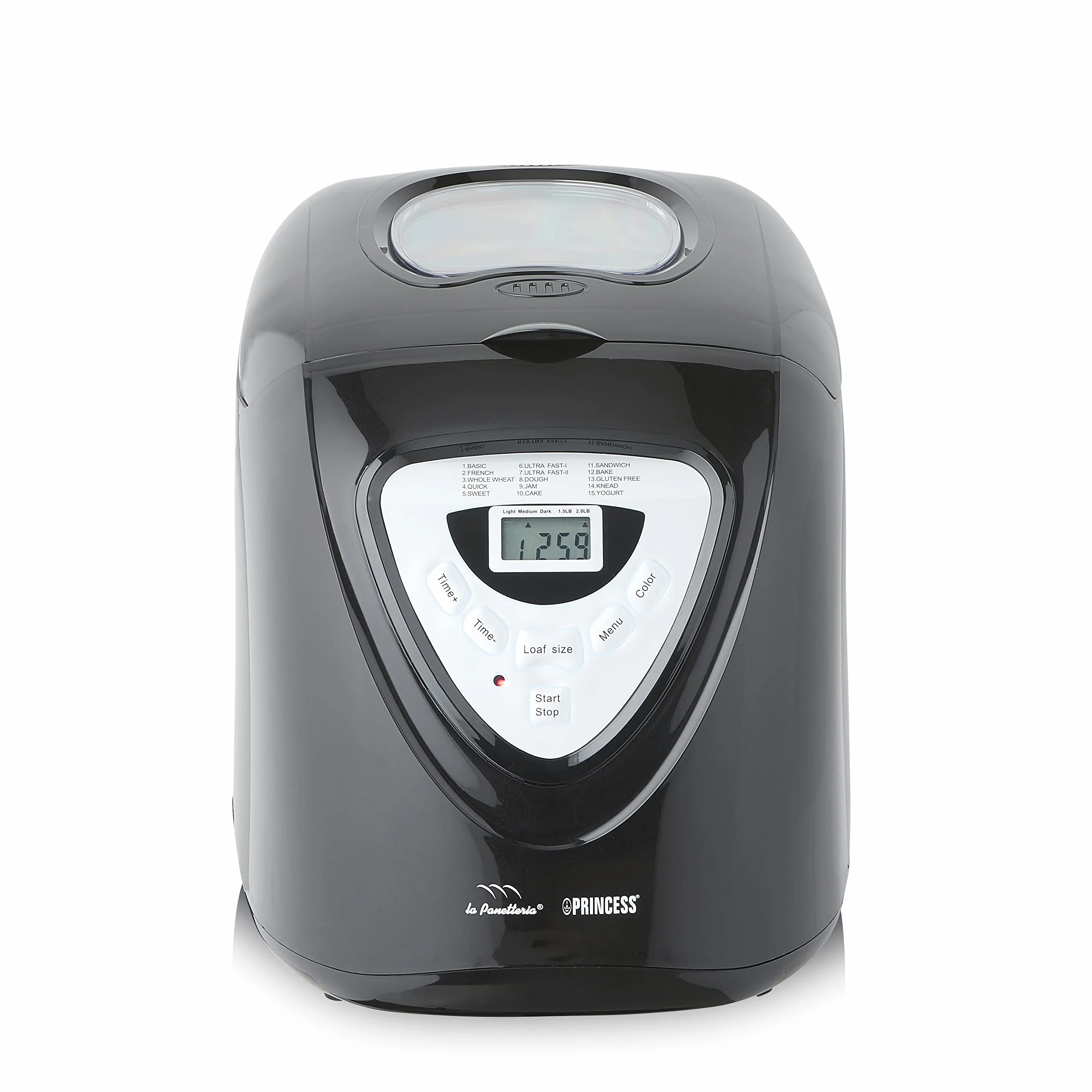 Maszyna do wypieku chleba Princess 152009 Bread Maker – idealna w przypadku specjalnej diety lub alergii na gluten – 15 programów do 900 gramów chleba - moc 600 W