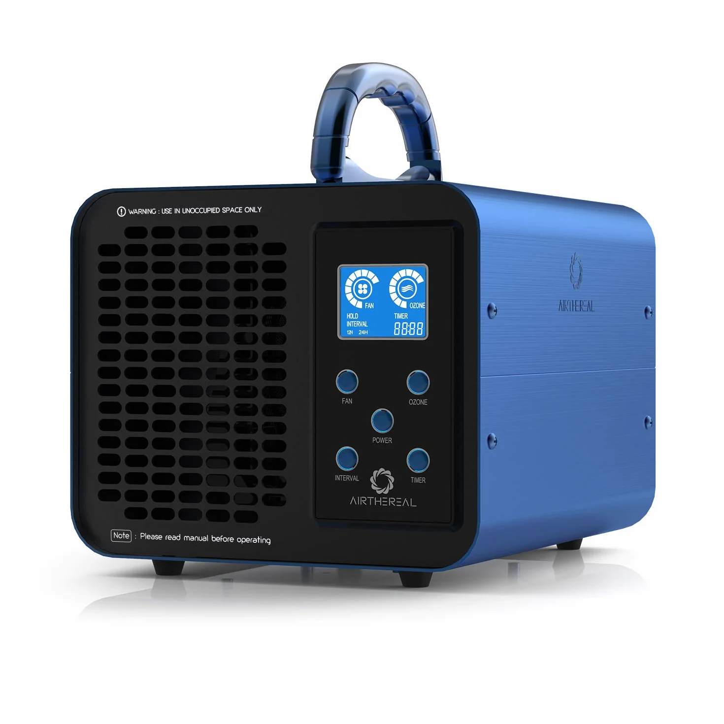 Airthereal Ma10K-Prodigi wysokowydajna maszyna do ozonu, generator ozonu do usuwania zapachów, jonizator powietrza O3 do dużych pomieszczeń, samochodów i dymu, regulowana moc i timer