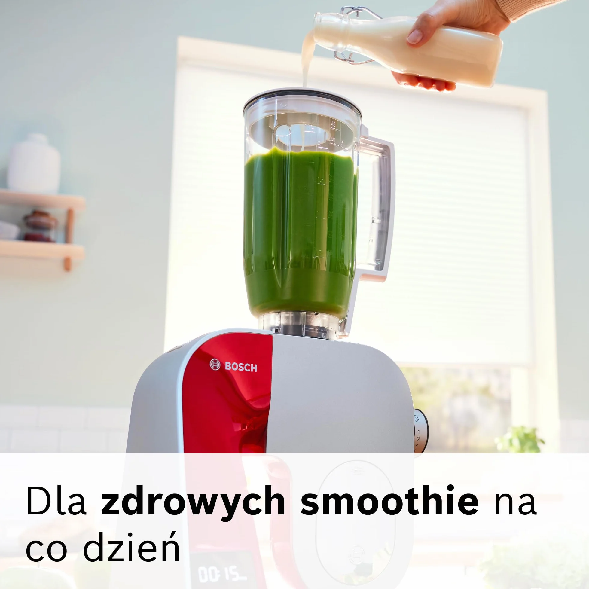 Bosch MUM5X720 Mikser Stojący 1000 W Misa 3,9 l Stal Nierdzewna Czerwony