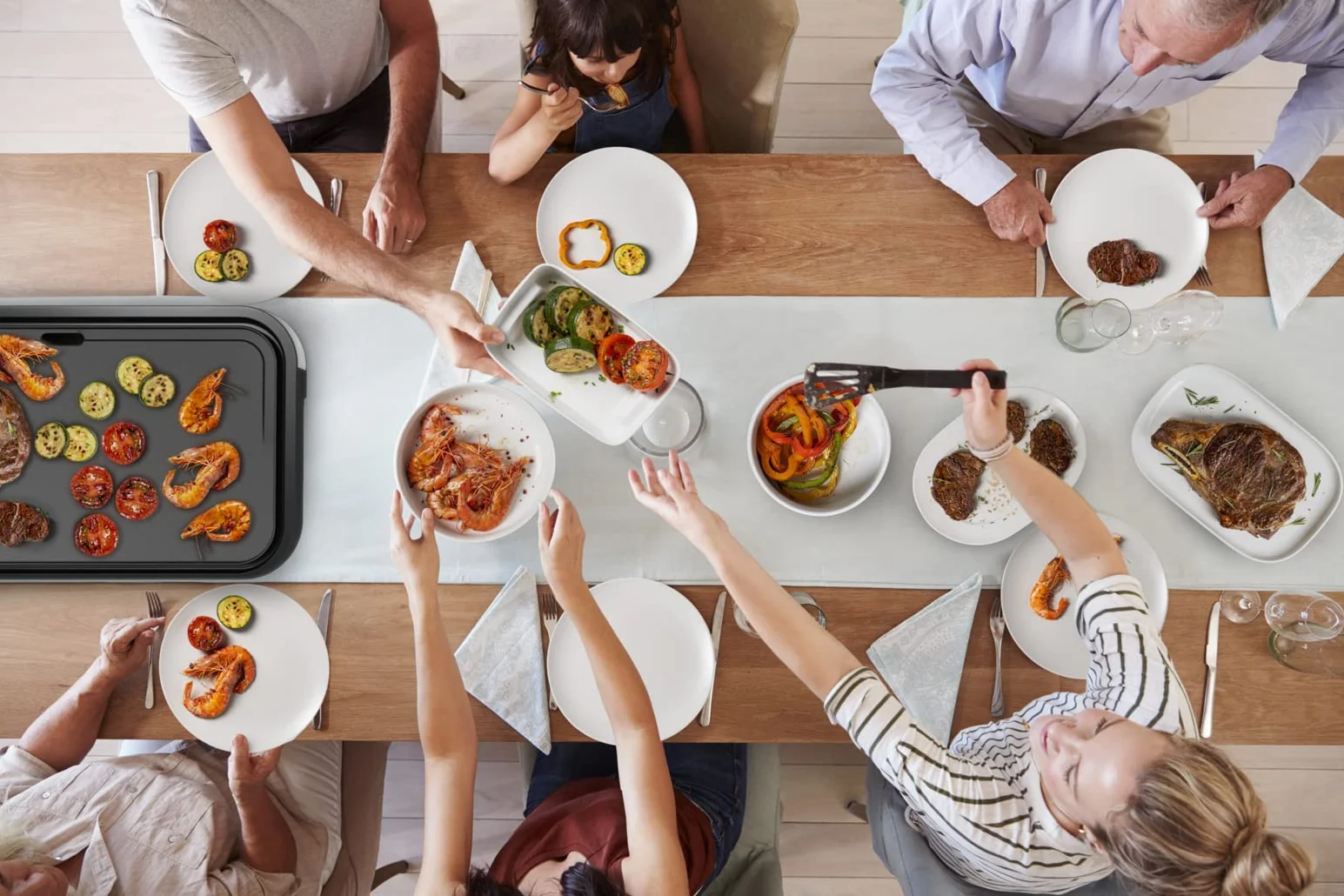 Tefal CB631D Giant Plancha grill dla 12 osób, 2300 W, powierzchnia grillowania XXL, powłoka nieprzywierająca, regulowany termostat