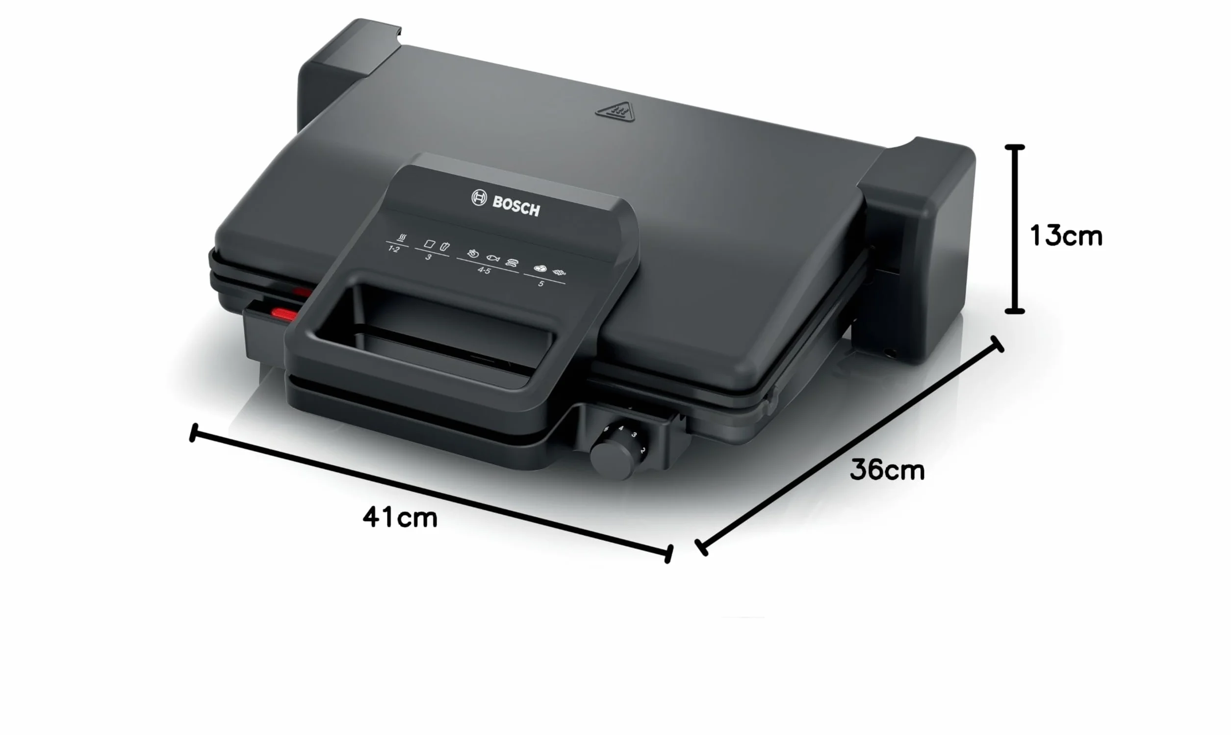 Bosch Elettrodomestici, Patelni grillowa, Czarny, TCG3323