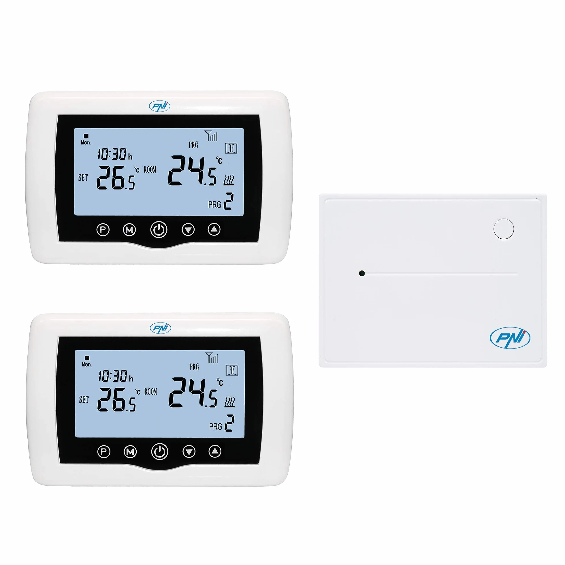 Inteligentny termostat PNI CT400 bezprzewodowy WiFi sterowanie 2-strefowe TuyaSmart histerezis 0,2°C