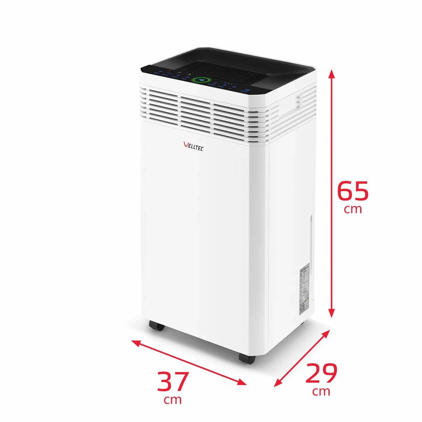 Osuszacz powietrza Welltec DHN60 Pro z filtrem węglowym i lampą UV do oczyszczania powietrza