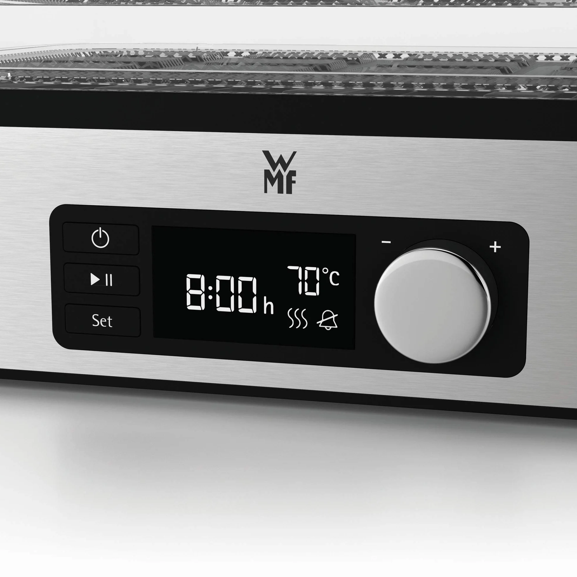 WMF 415250011 Suszarka Do Warzyw, Stal Nierdzewna 18/8, 220 W, Czarny/Srebrny