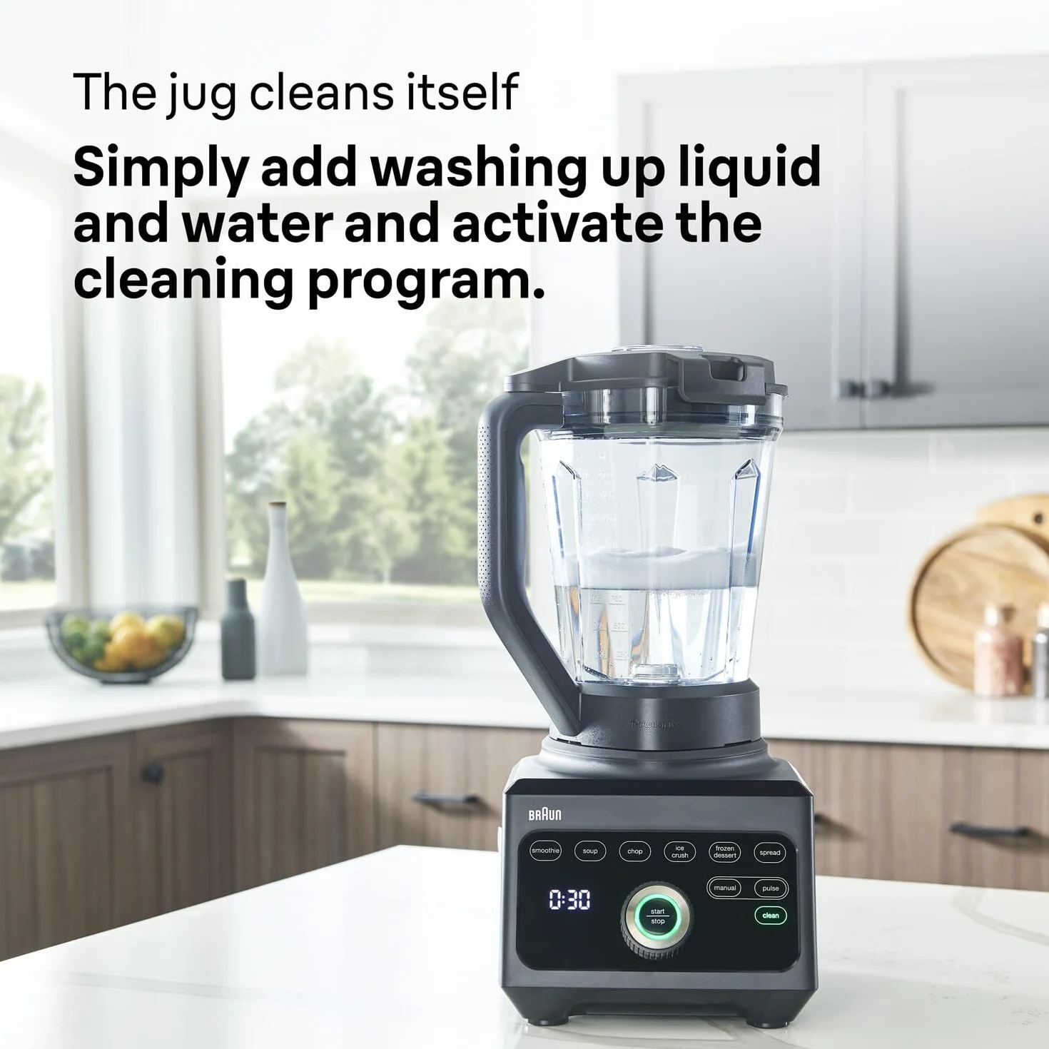 Braun JB9040BK Blender TriForce Power Blender JB 9040 z ekskluzywną trójkątną dzbanka, 10 ręcznych ustawień prędkości plus puls, Silnik 1600 W, łatwy do czyszczenia, czarny