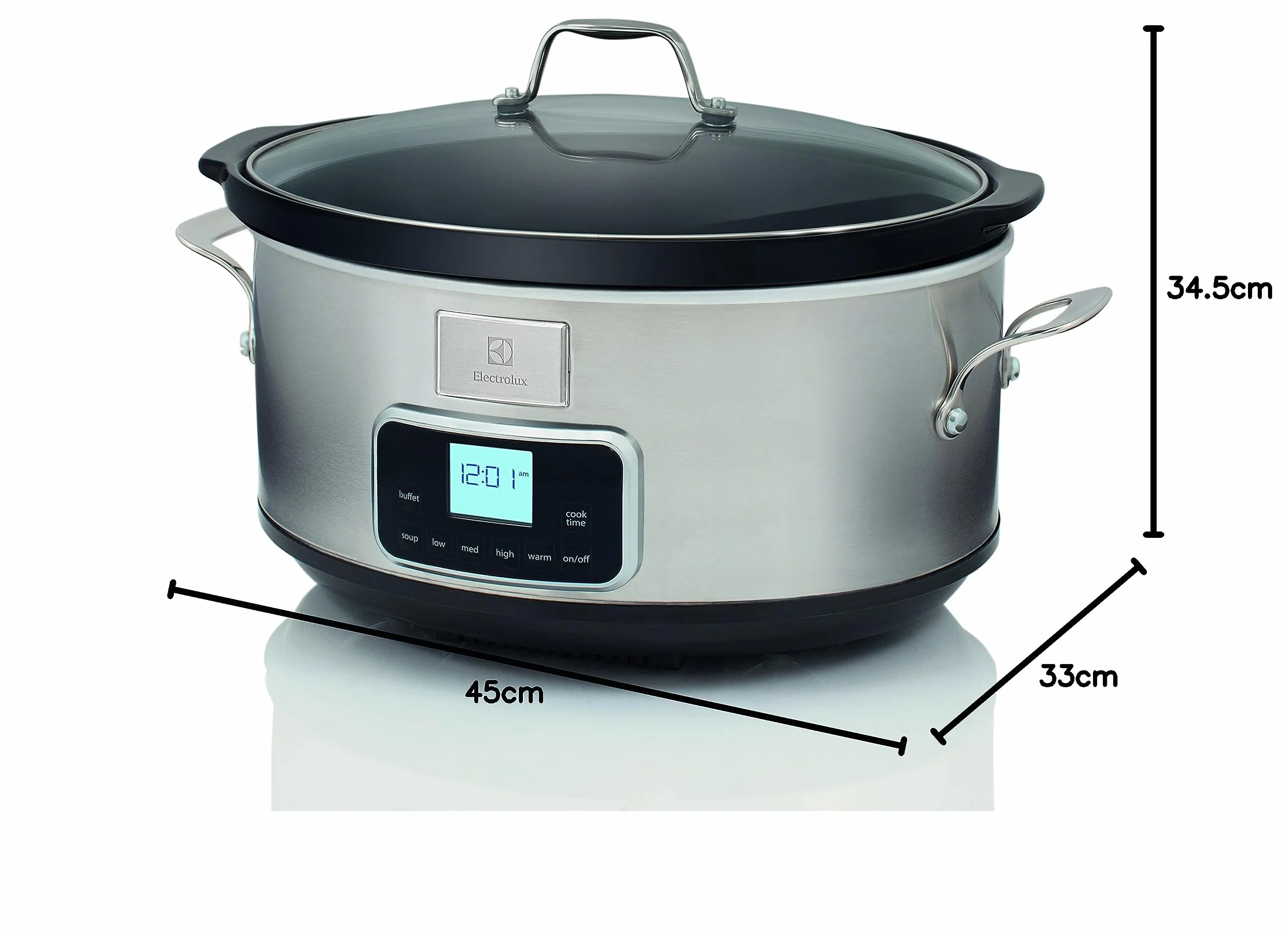 Electrolux ESC7400 Wolnowar – wolnowar ze stali nierdzewnej z 6 wstępnie zdefiniowanymi programami, 235 W, 6,6 l