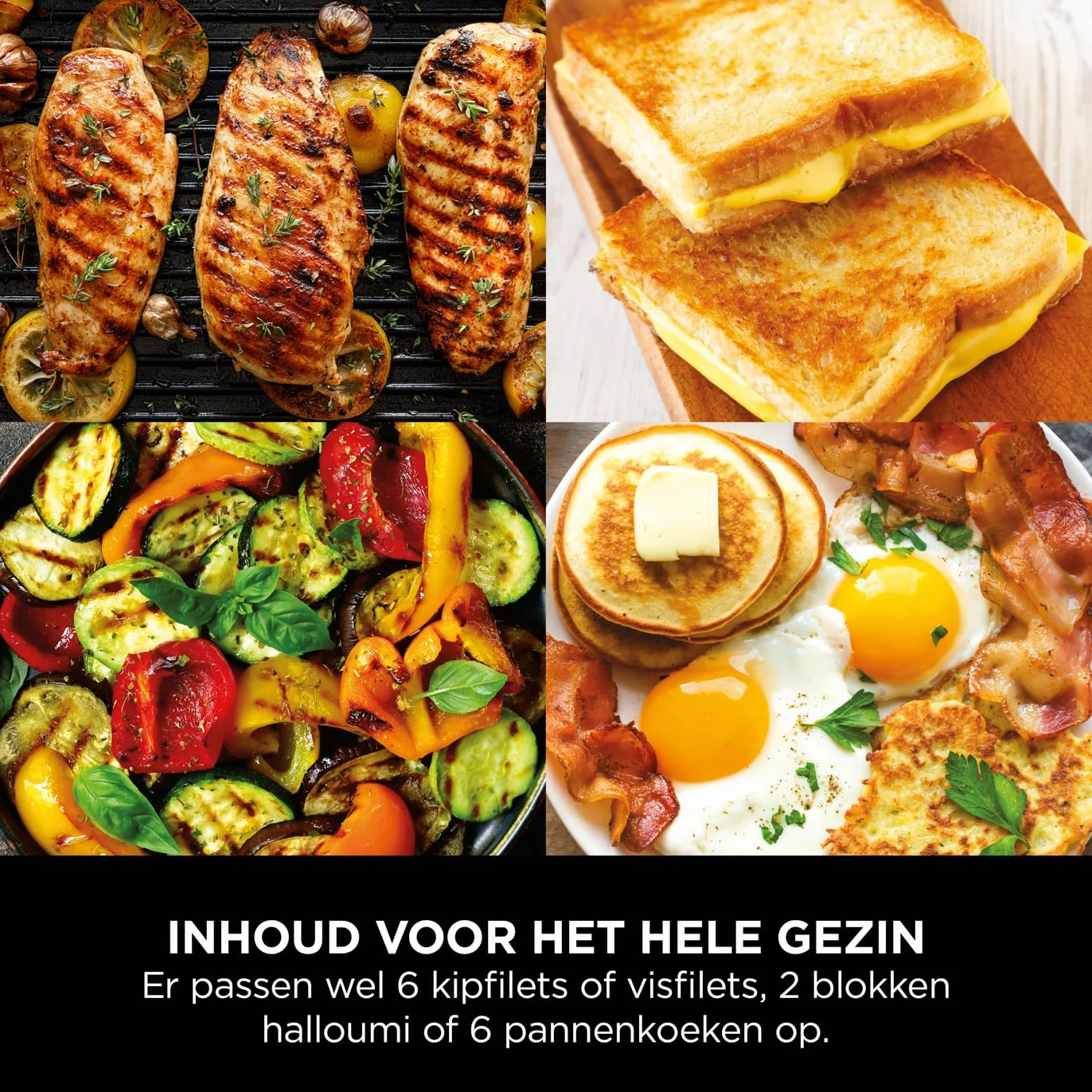 Ninja Sizzle GR101EU Elektryczny Grill Wewnętrzny i Patelnia z Wymiennymi Płytami Nieprzywierającymi, Taca na Tłuszcz, Kontrola Temperatury, Szary