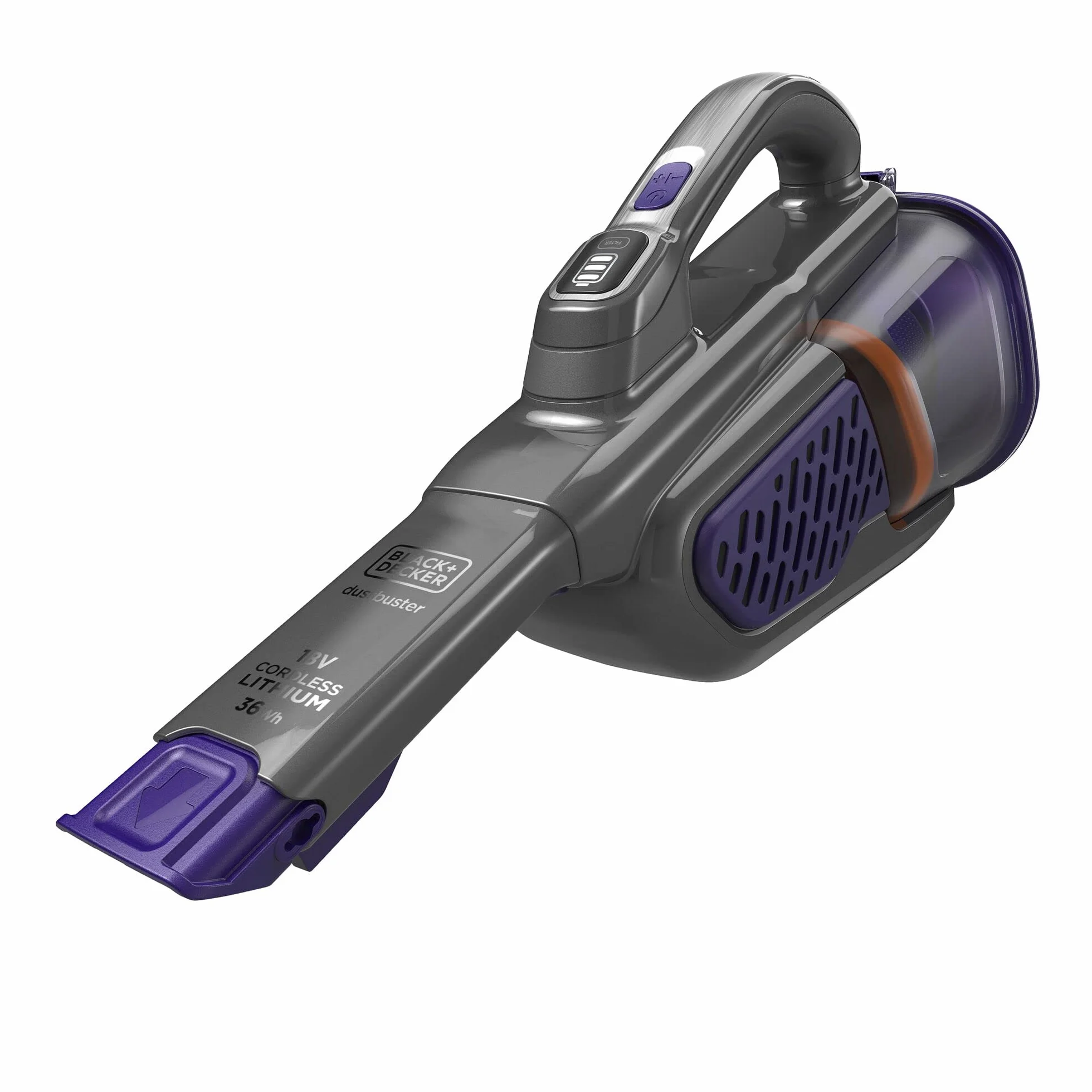 Black & Decker, Odkurzacz ręczny akumulatorowy Dustbuster 18V / 2.0Ah (36 Wh), BHHV520BFP