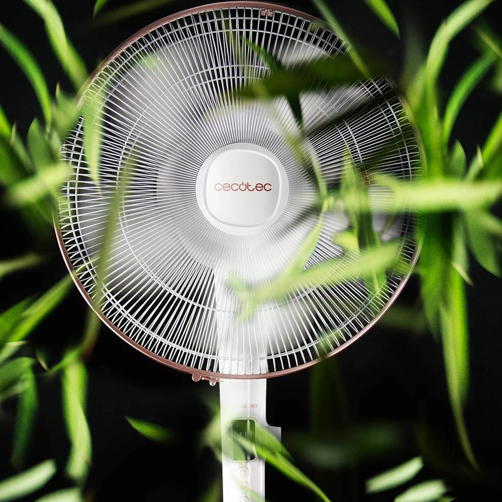 Cecotec Wentylator stojący EnergySilence 1030 SmartExtreme 16" z silnikiem 28 W i DC, 24 prędkości, 3 tryby, oscylacja, cichy, regulacja wysokości, 10 łopatek i maksymalne bezpieczeństwo