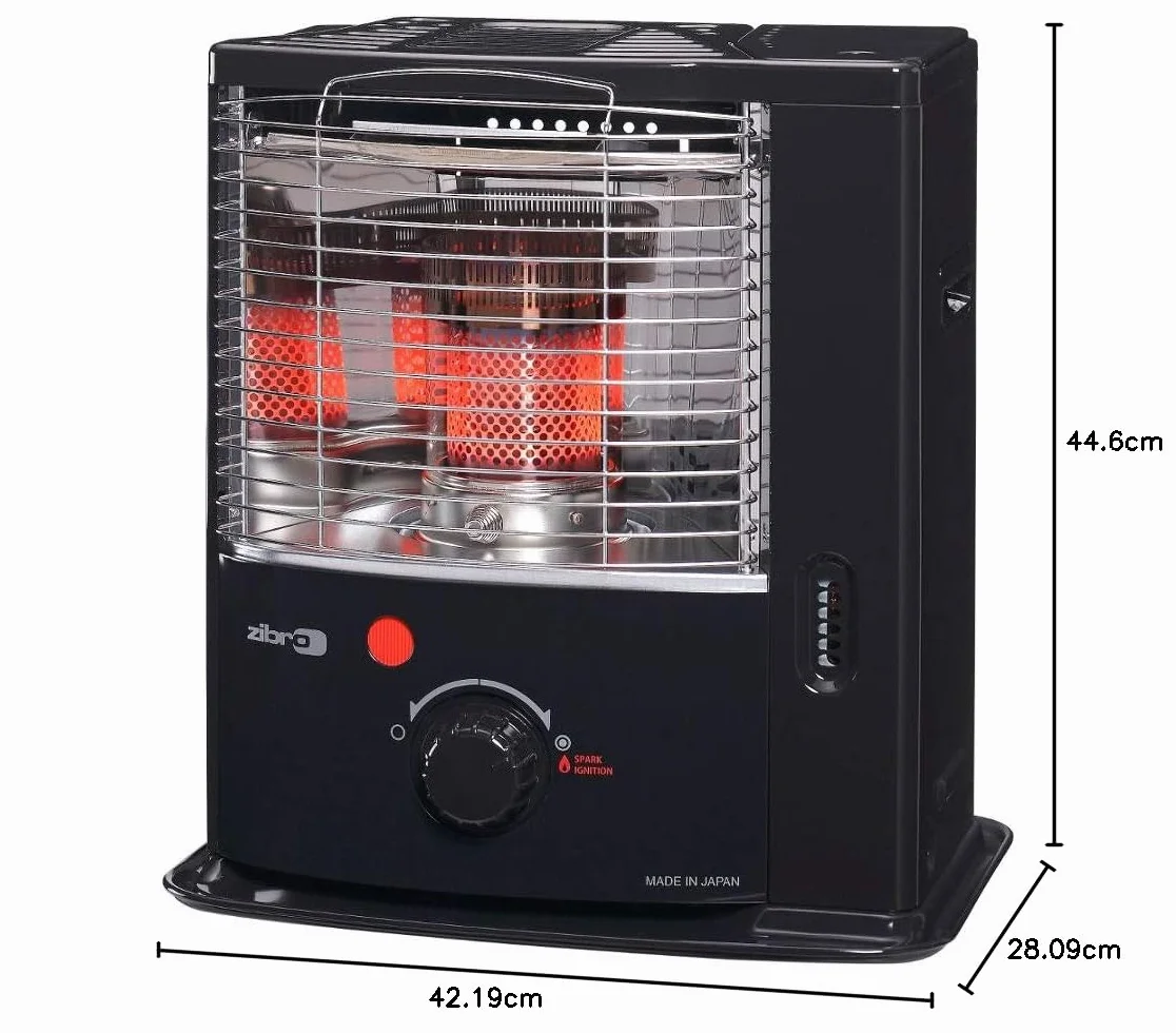 Zibro RS-220, przenośny mechaniczny grzejnik grzejny, japońska jakość, ogrzewa do 35 metrów kwadratowych, nie wymaga instalacji, moc 2200 W