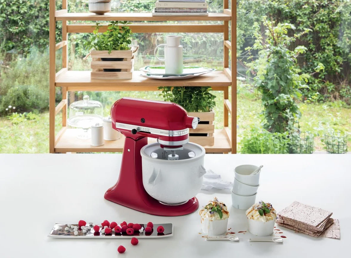KitchenAid 5KSMICM Maszyna do lodów, aluminium