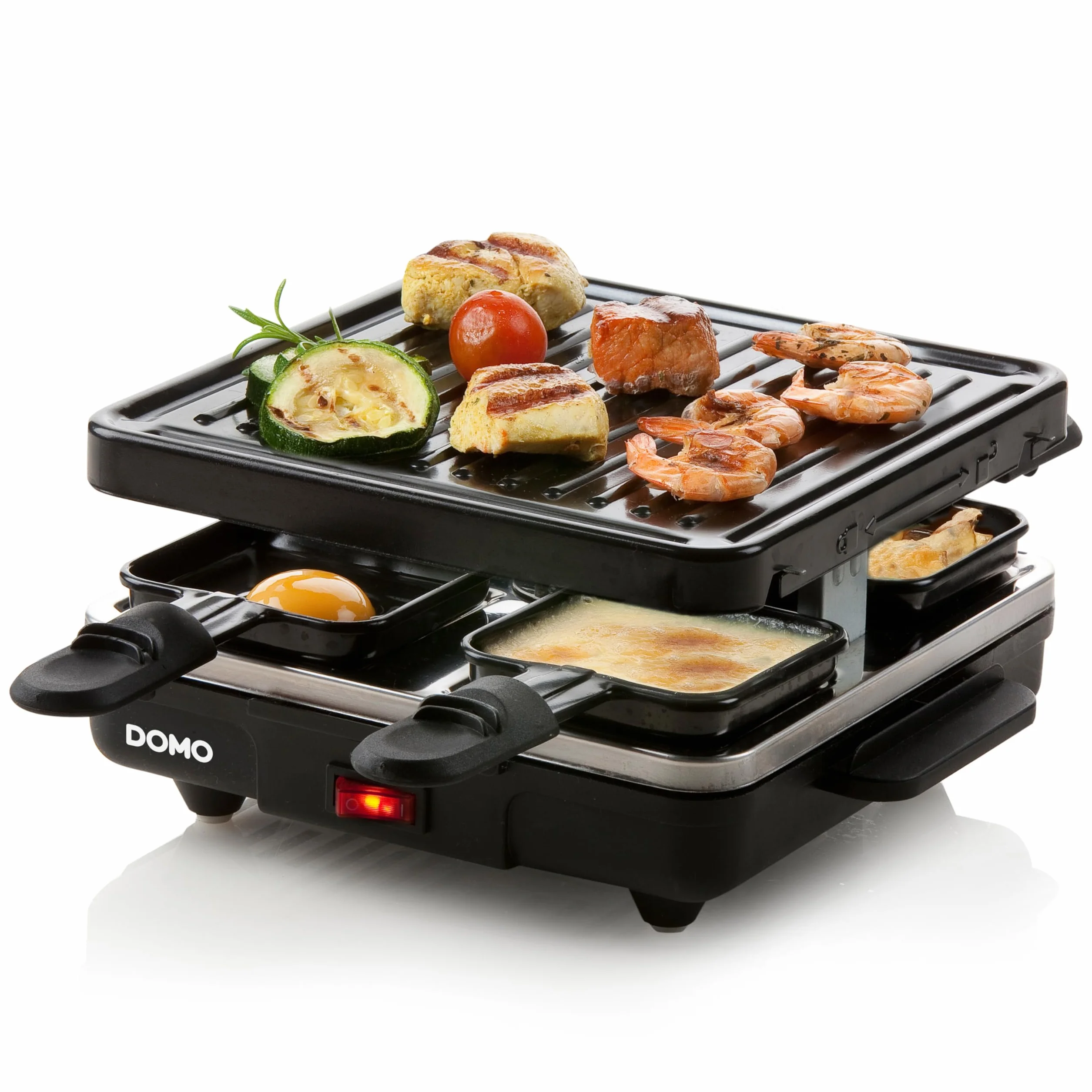 Domo DO9147G grill raclette 600 W metal 1 litr czarny