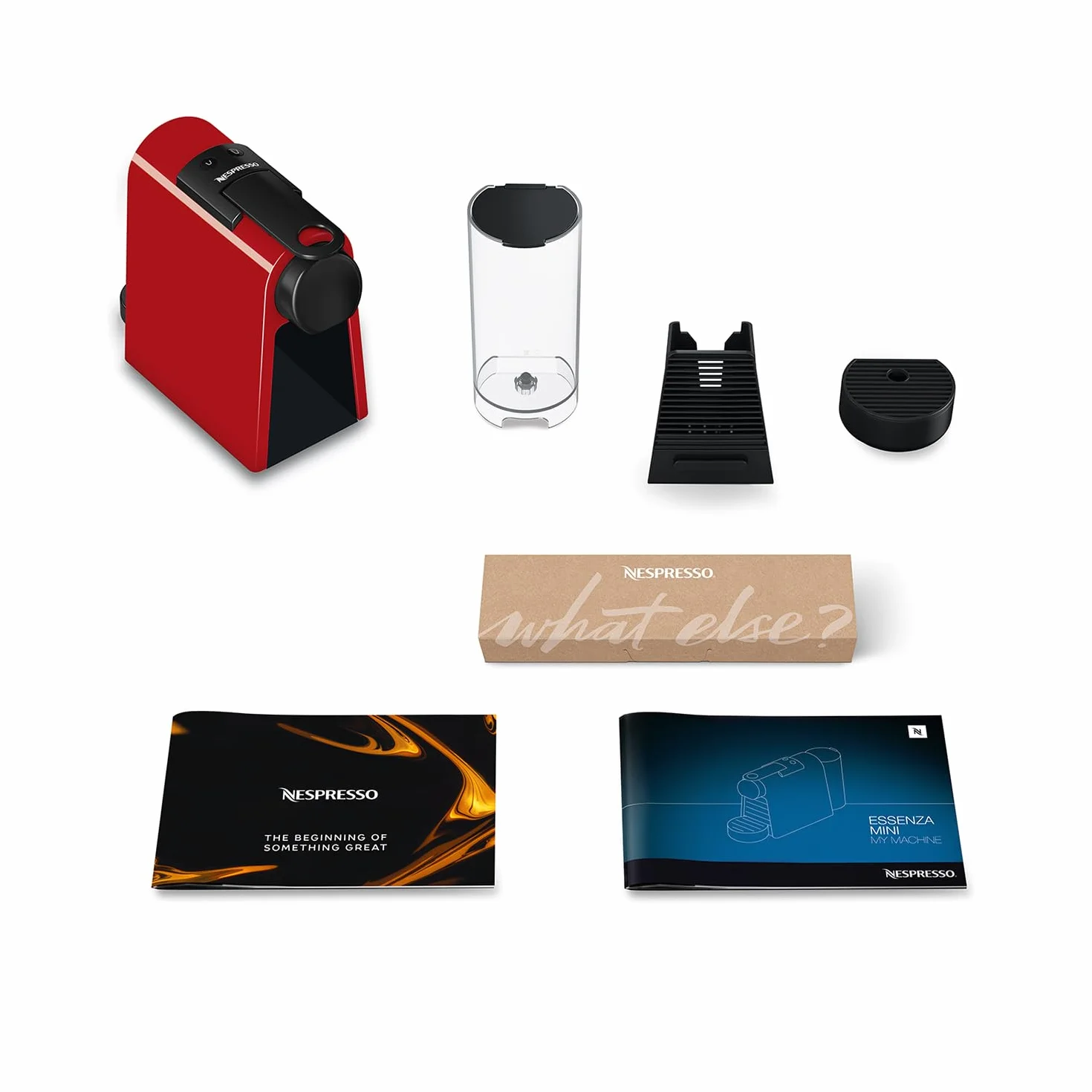 Nespresso De'Longhi Essenza Mini EN 85.R ekspres do kawy na kapsułki 19 bar 0,6 l czerwony