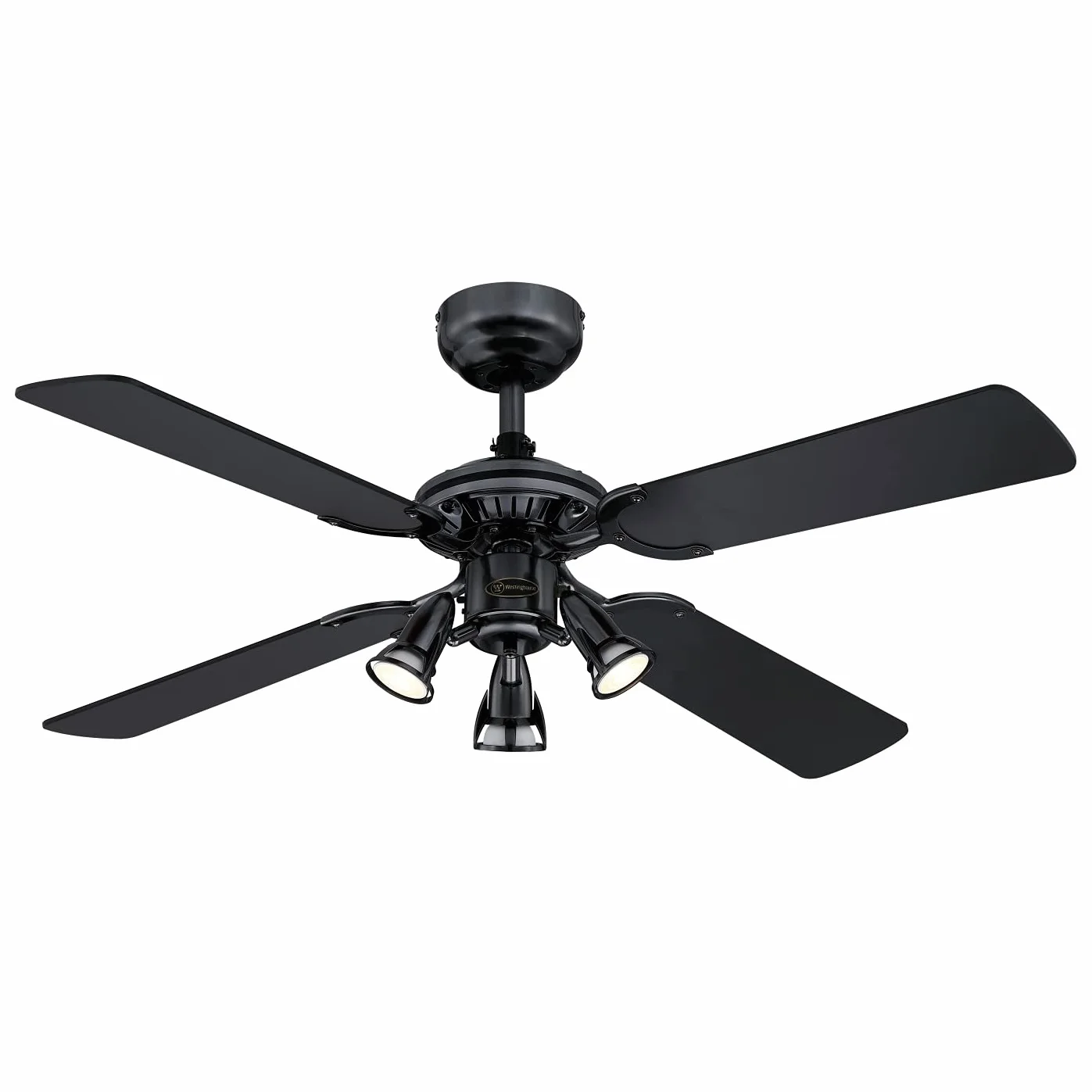 Westinghouse Lighting Princess Euro wentylator sufitowy 105 cm z oświetleniem szczotkowany oksydowany metal