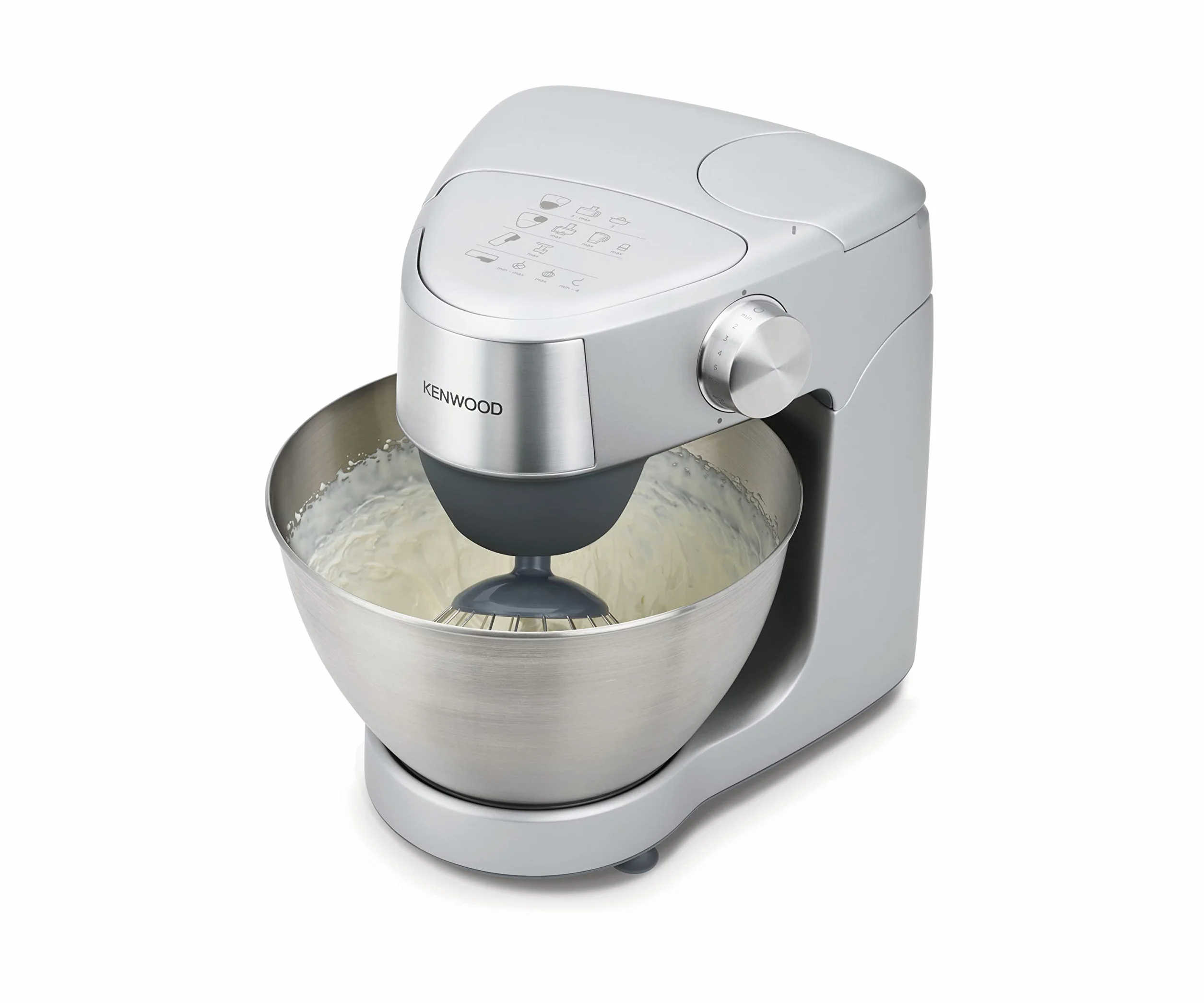 Kenwood Prospero+ KHC29A.R0SI robot kuchenny, miska ze stali nierdzewnej 4,3 l, w zestawie 10-częściowy zestaw akcesoriów z maszynką do mięsa, szklanym mikserem, wyciskarką do cytrusów, sokowirówką i