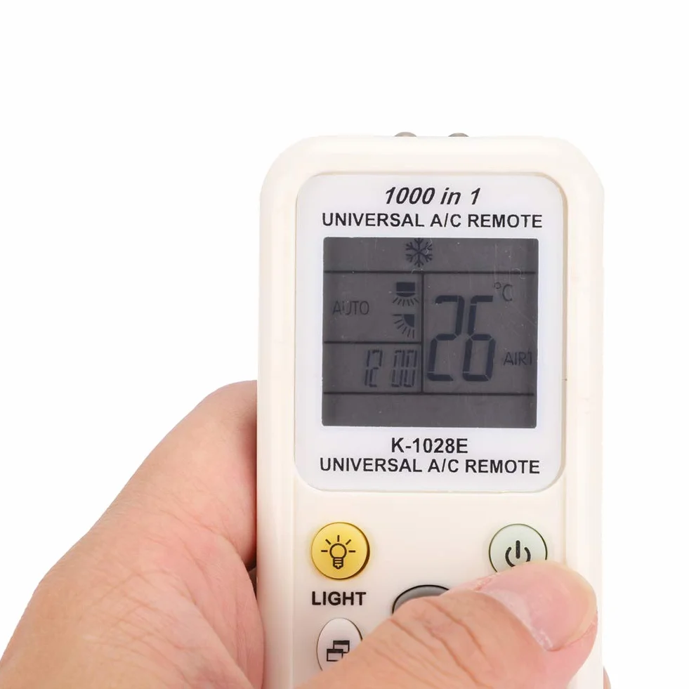 Przenośny uniwersalny inteligentny pilot zdalnego sterowania do klimatyzatora uniwersalny pilot na prąd zmienny do klimatyzatora regulator zamienny K‑1028E