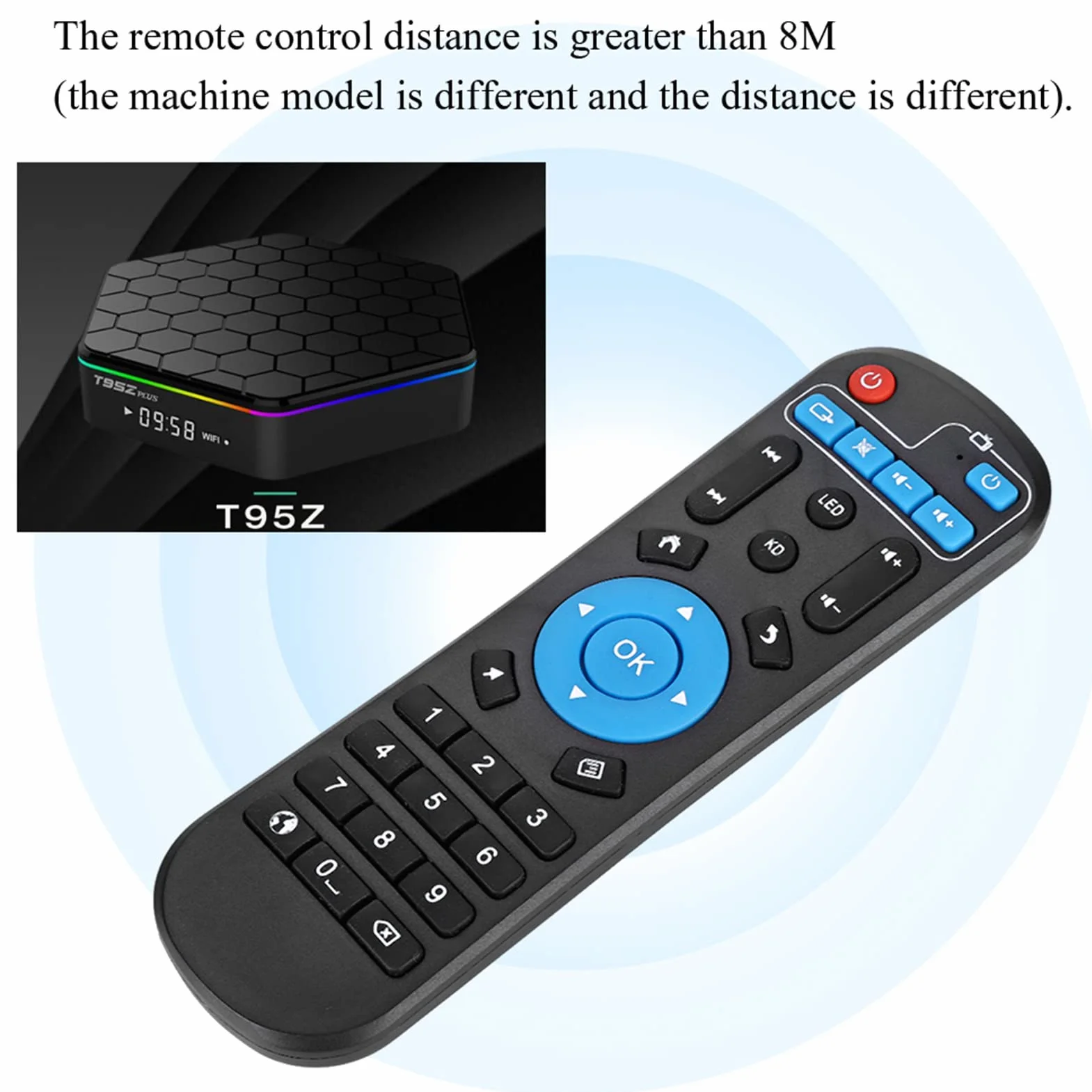 Zamienny pilot zdalnego sterowania uniwersalny zestaw top box kontroler kompatybilny z T95Z Plus T95U Pro T95V Pro Q Plus QBOX