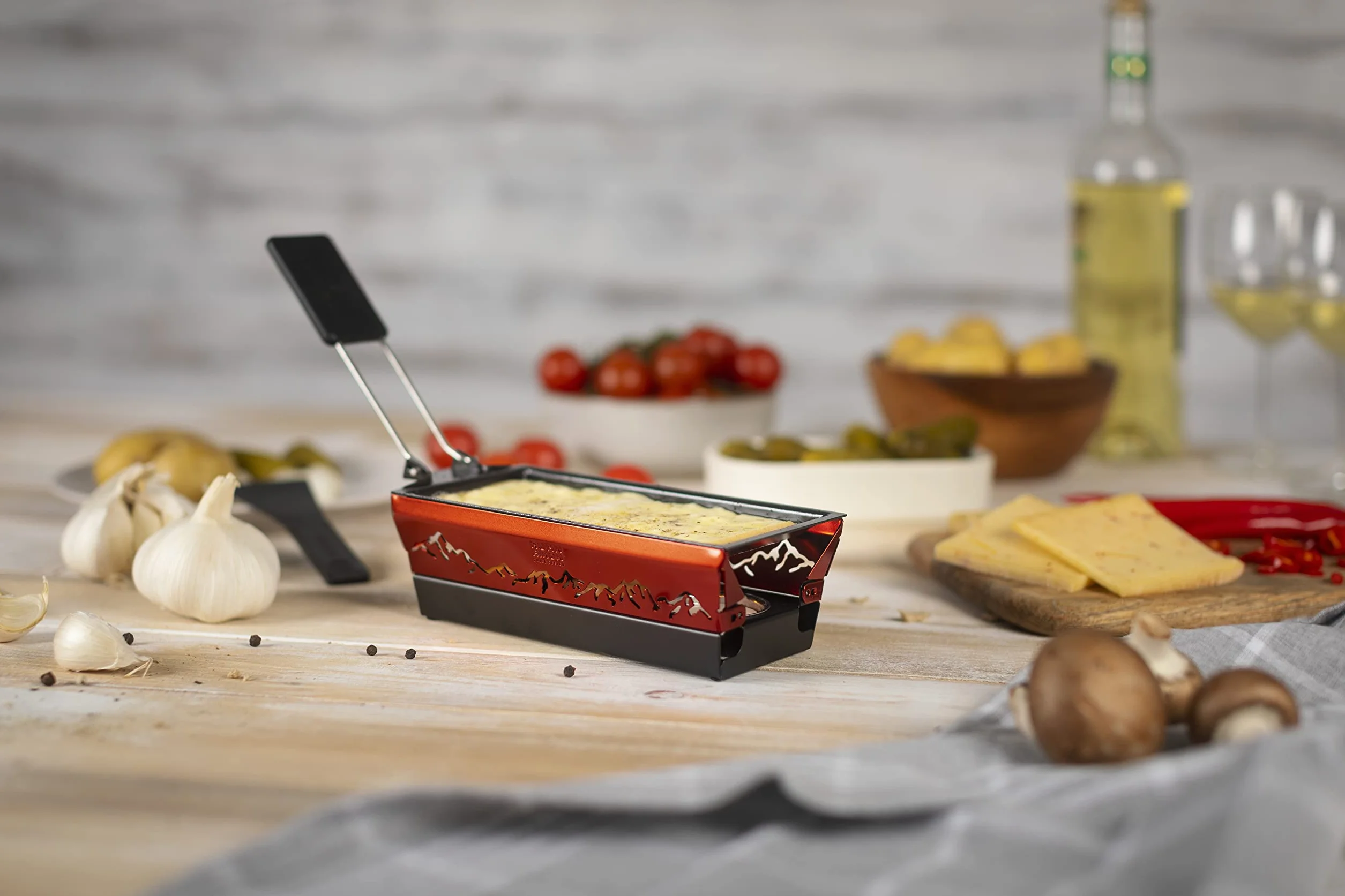 Kuhn Rikon 32172 Mini Raclette Alpine Glow Red stal 9 x 9 x 20 cm