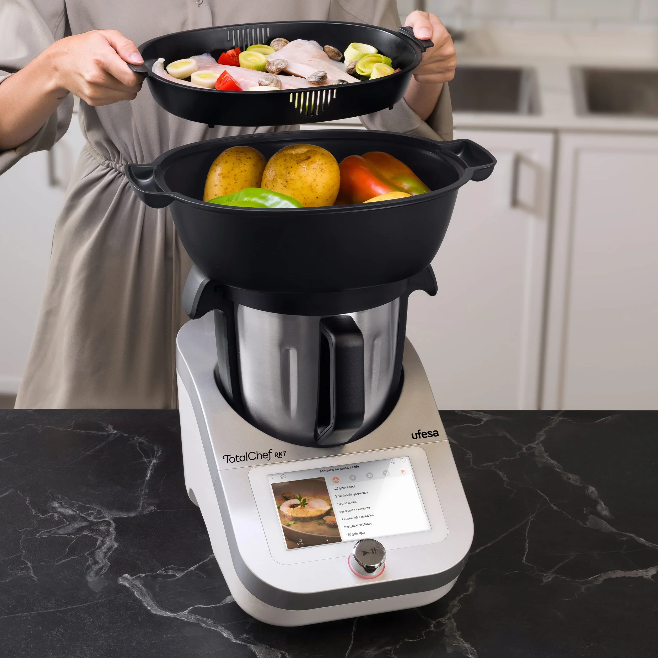 Ufesa Totalchef Rk7 Robot Kuchenny, Srebrny, 4.5 l