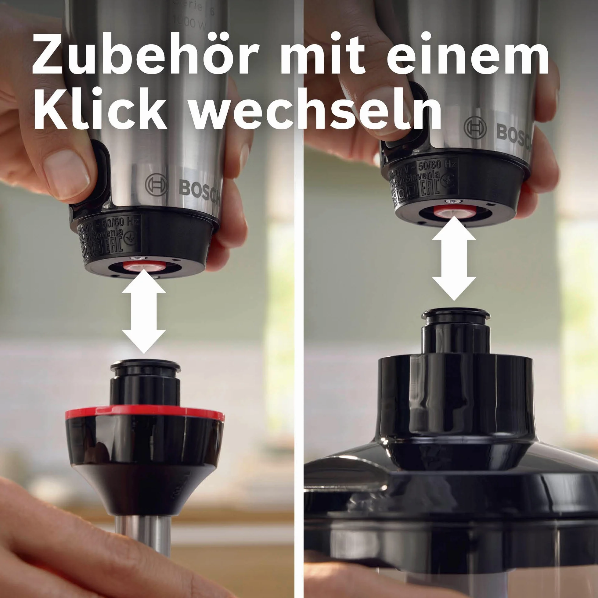 Bosch Ergomaster Serie 6 Blender Ręczny, Srebrny/Czarny, 7.8 x 6 x 39.5 cm