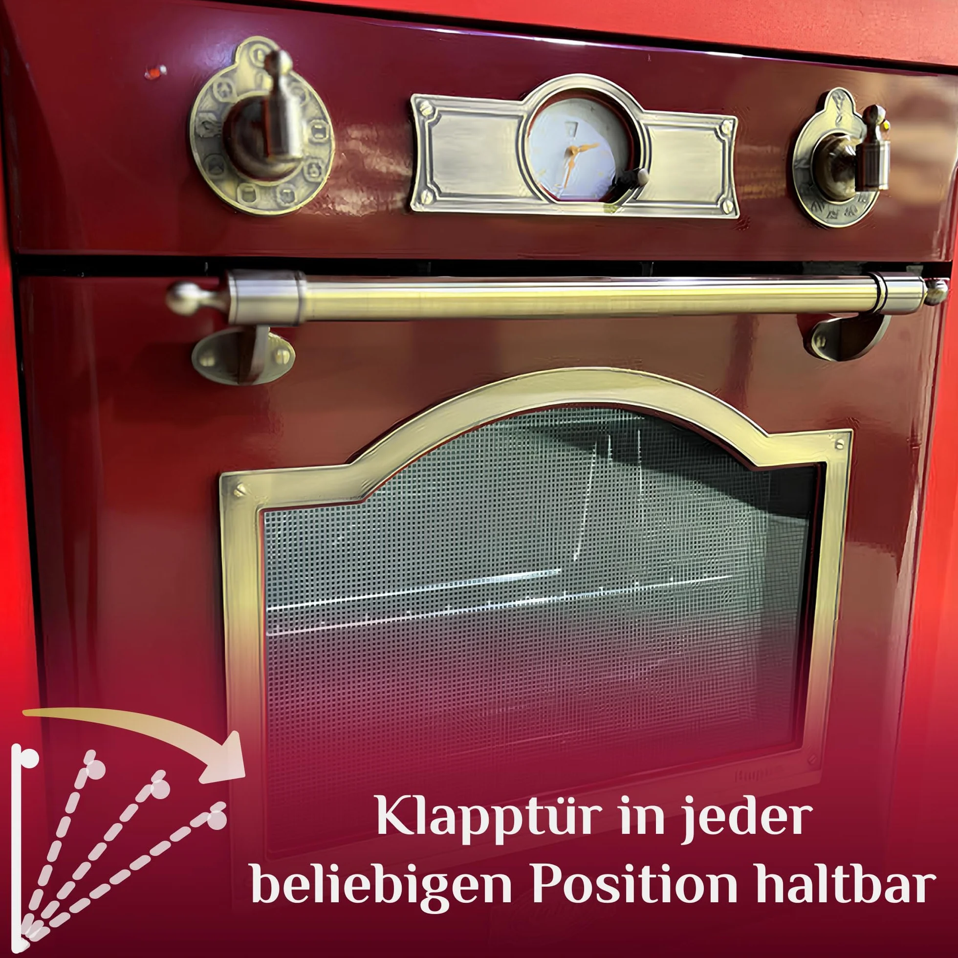 Kaiser EH 6355 RotEm Pojedynczy piekarnik elektryczny Empire 67 l Vintage Bordeaux Red wielofunkcyjny