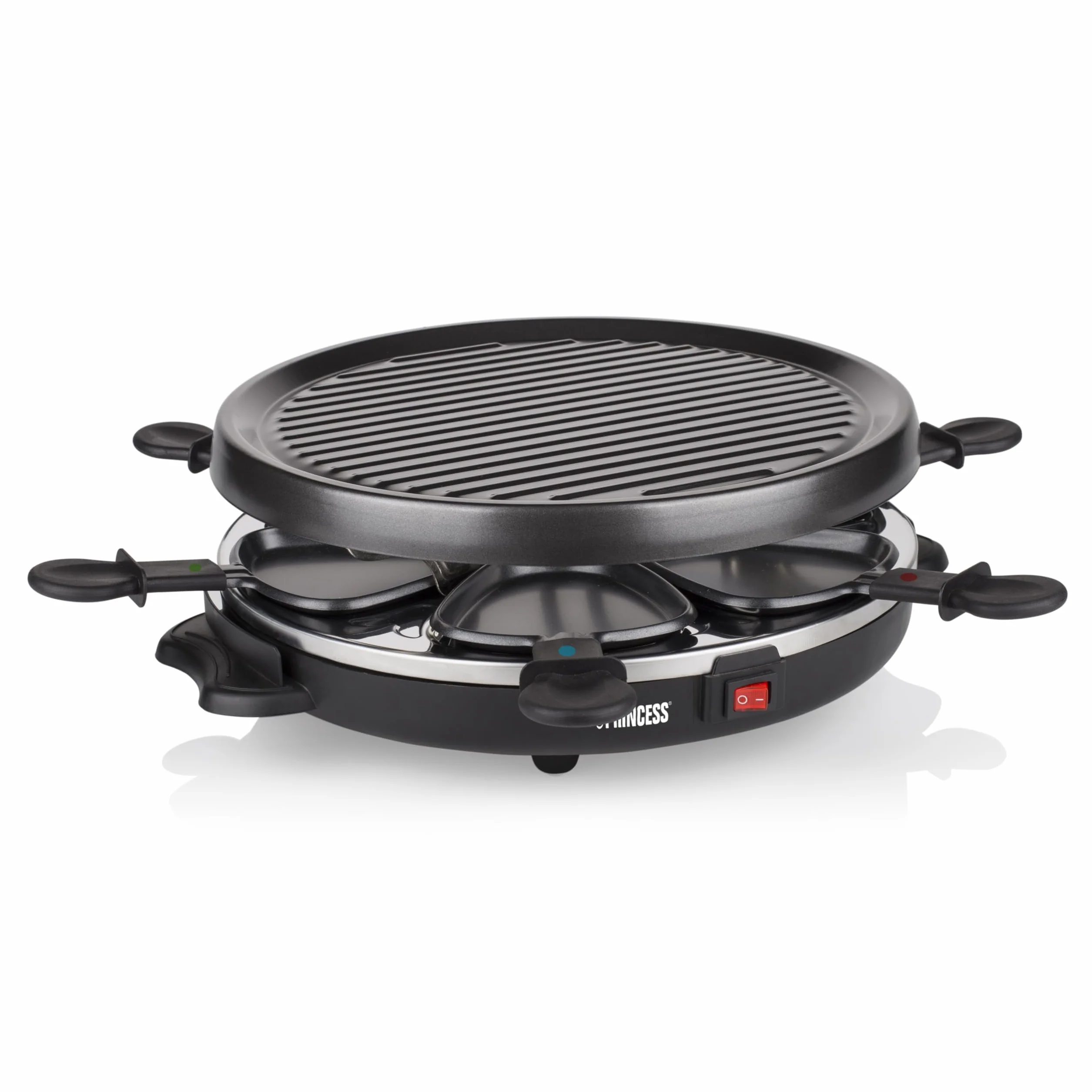 Princess Raclette Grill 6-osobowy okrągła kamienna płyta grillowa Ø 30 cm