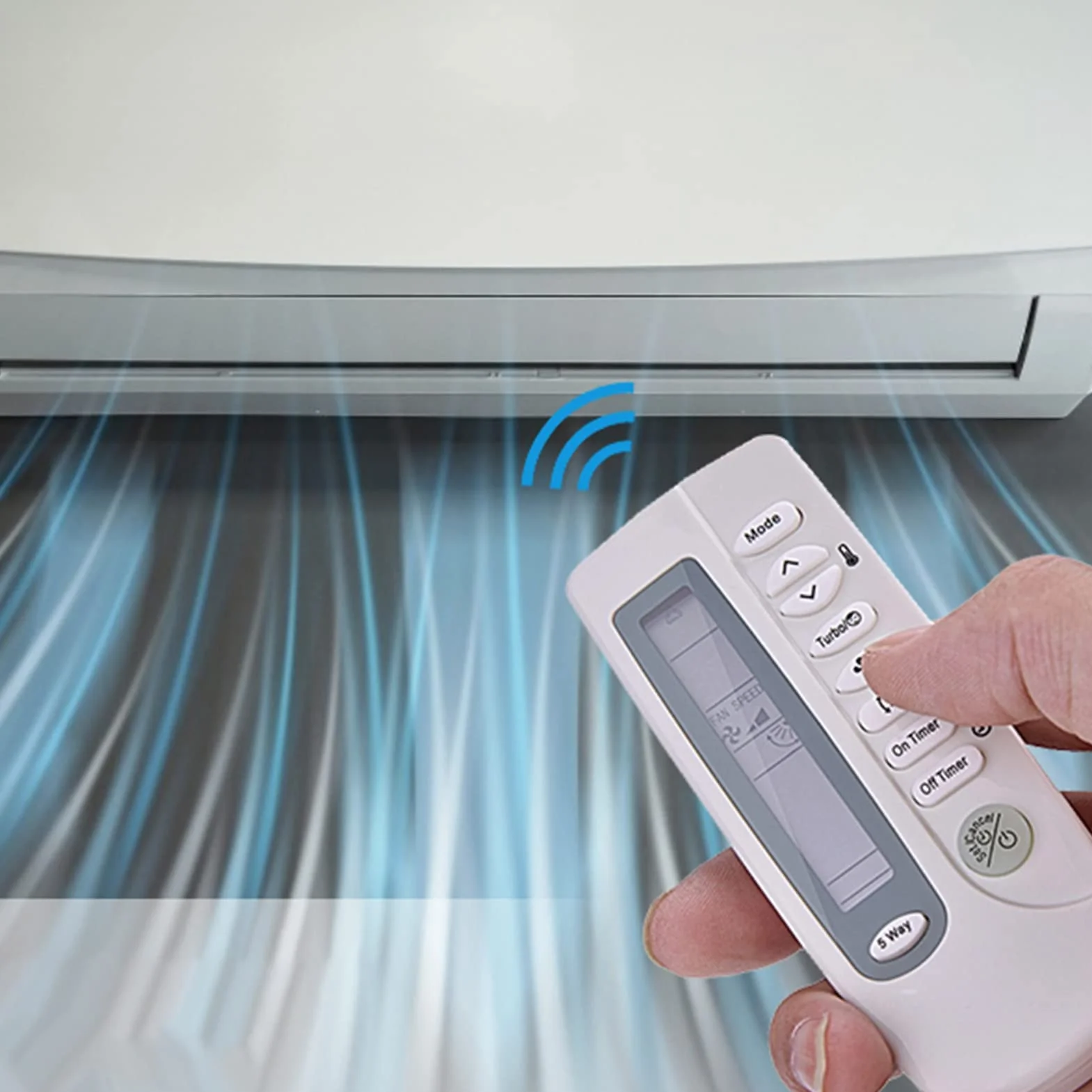 Fosa Uniwersalny pilot zastępczy do klimatyzacji, nie zawiera baterii, ogrzewanie lub chłodzenie ARH-403 do Samsunga, biały