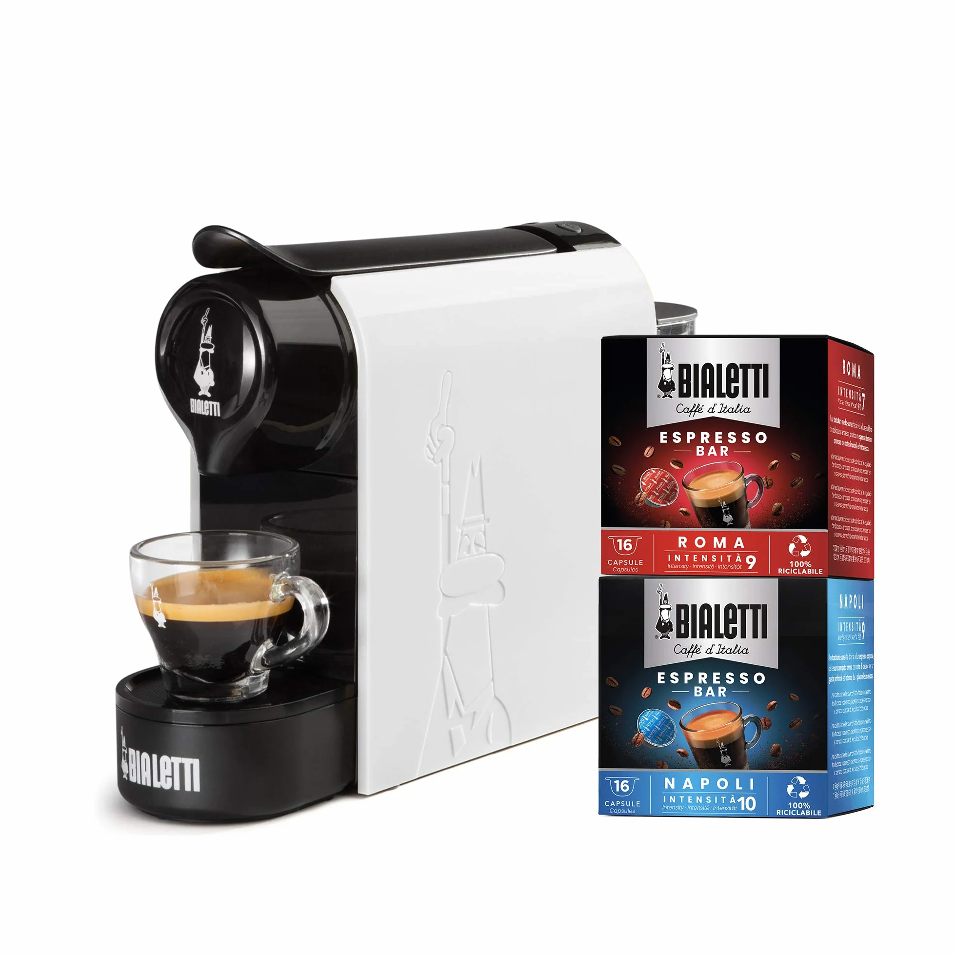 Bialetti Gioia ekspres do kawy biały 32 kapsułki