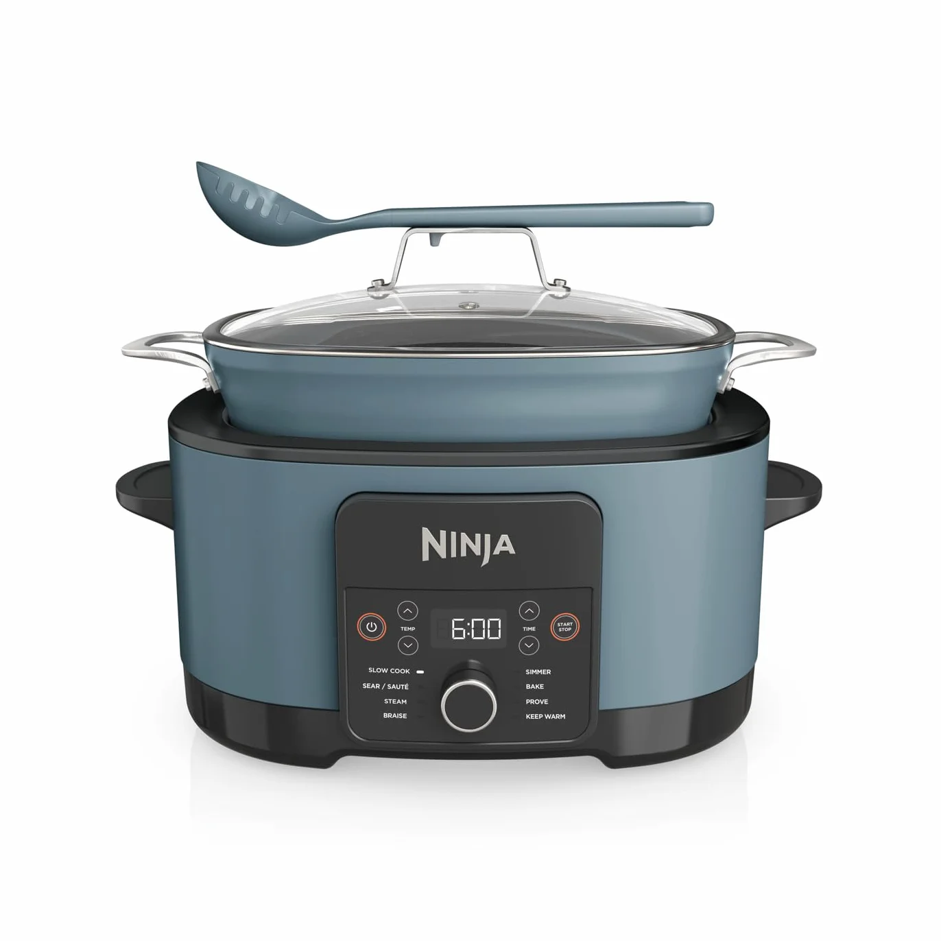 Ninja Foodi 8L PossibleCooker, cyfrowy wolnowar nieprzywierający i garnek wielofunkcyjny 8 w 1 z akcesoriami, powolne gotowanie, gotowanie na parze, smażenie, pieczenie i inne - na 8 porcji, MC1001EU