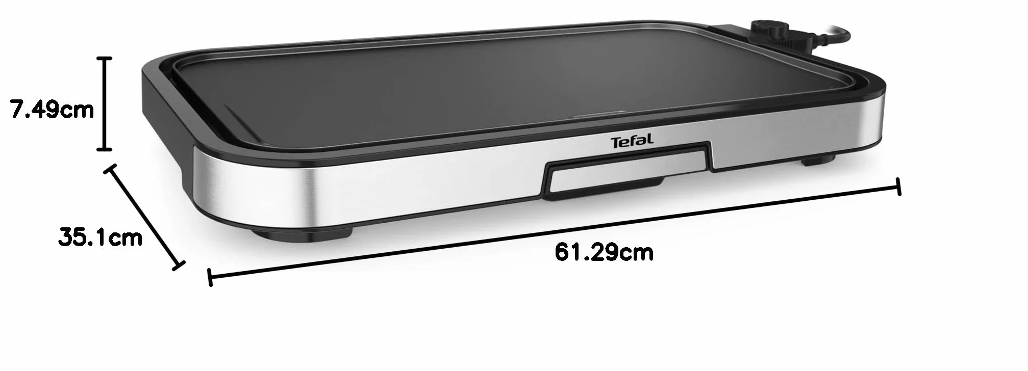Tefal CB631D Giant Plancha grill dla 12 osób, 2300 W, powierzchnia grillowania XXL, powłoka nieprzywierająca, regulowany termostat