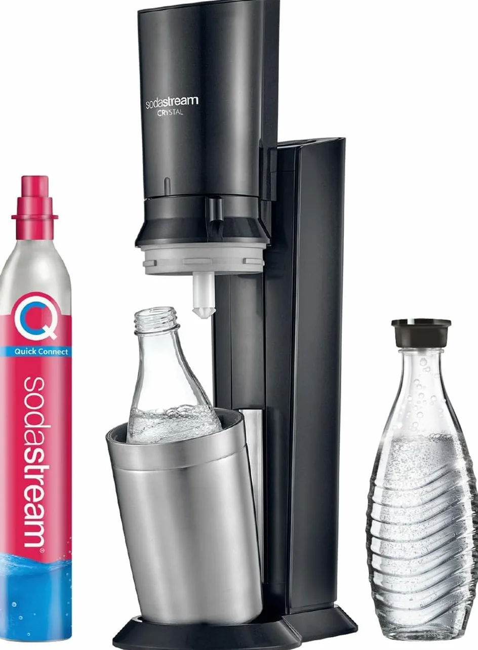 Sodastream Crystal 3.0 Saturator, Czarny, 45 cm