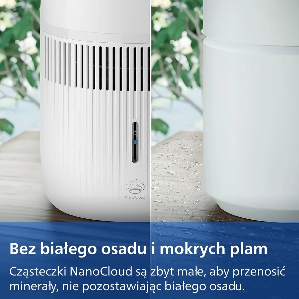 Philips Ewaporacyjny Nawilżacz Powietrza Serii 4000, 3,5 l, 275 ml/h, 41 m², Biały