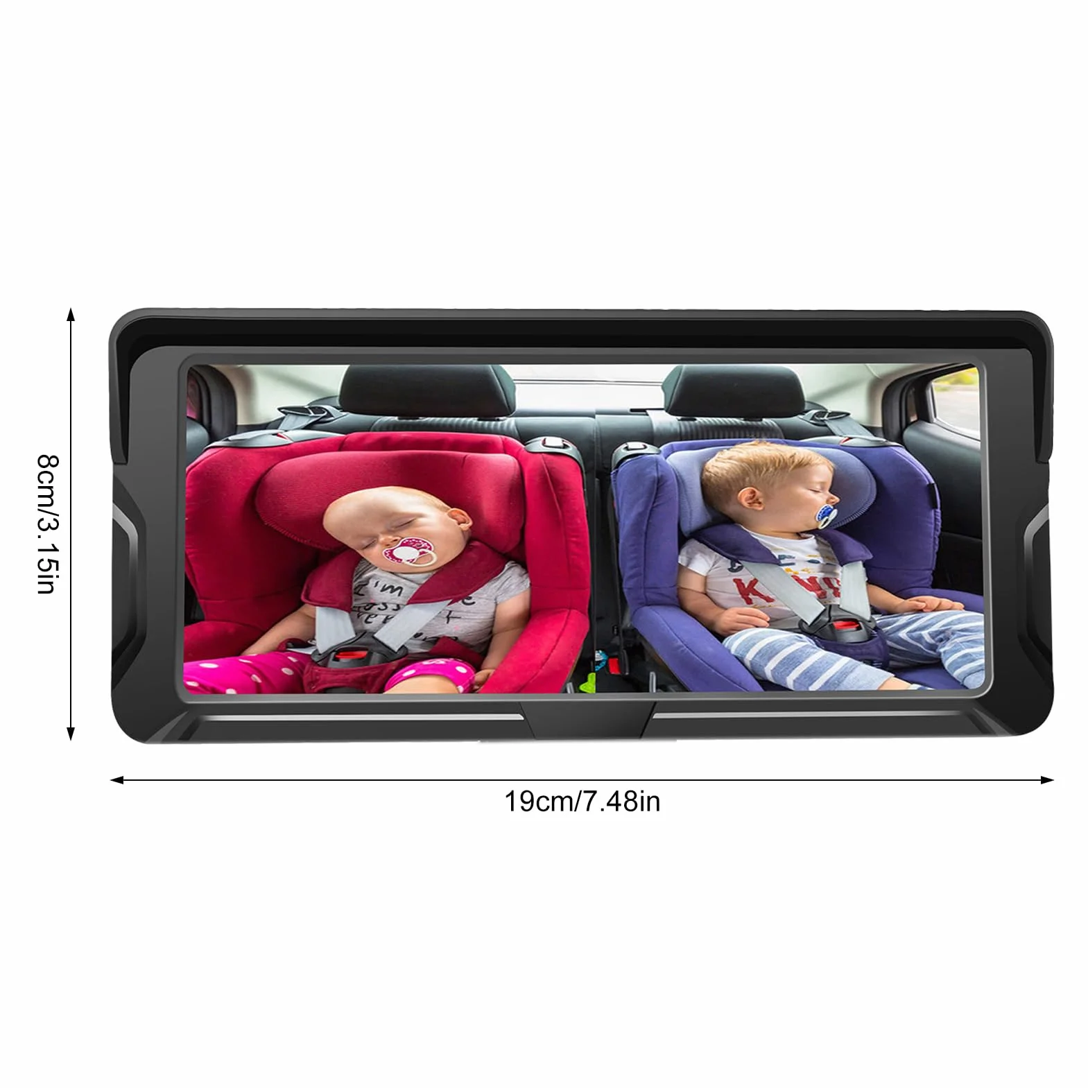 Kamera do fotelika dziecięcego 2-Kids 6,8 cala 1080P z szerokim kątem widzenia 150° i noktowizją IR