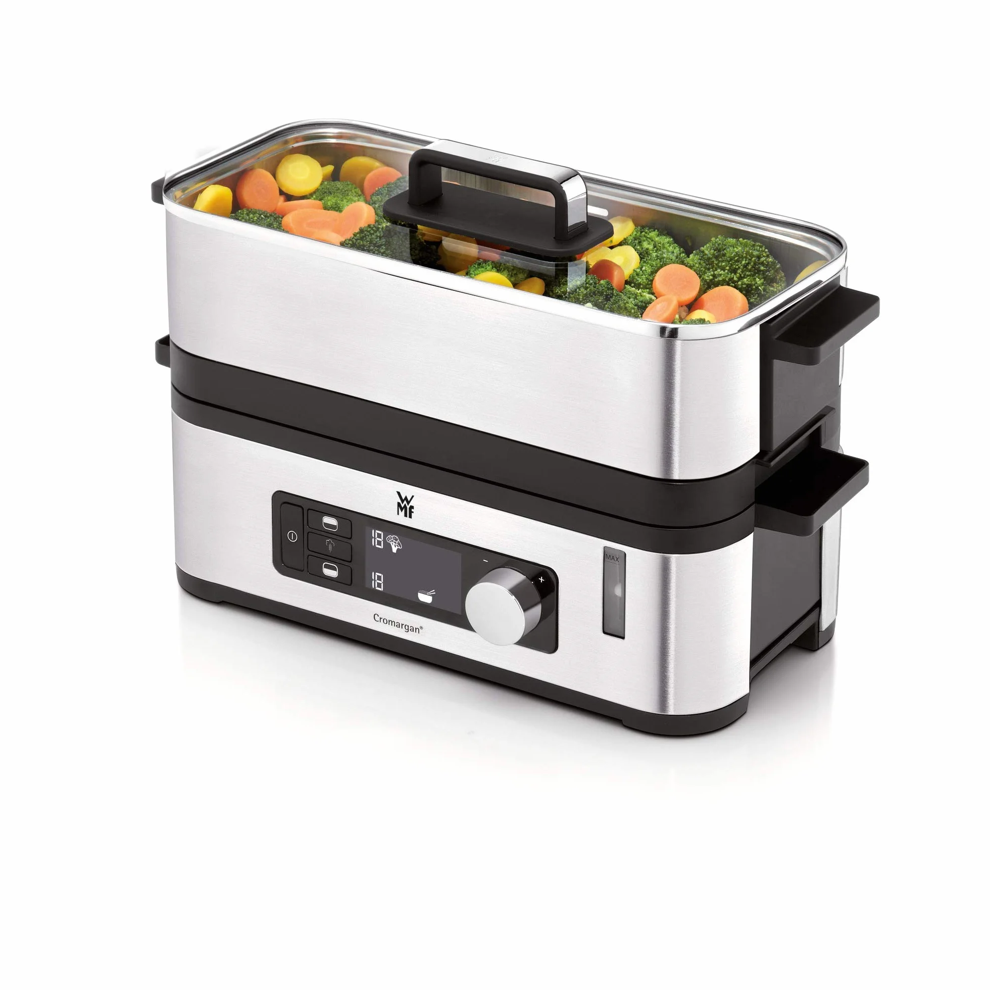 Wmf 415090011 Parowar, Czarny/Srebrny, 30L