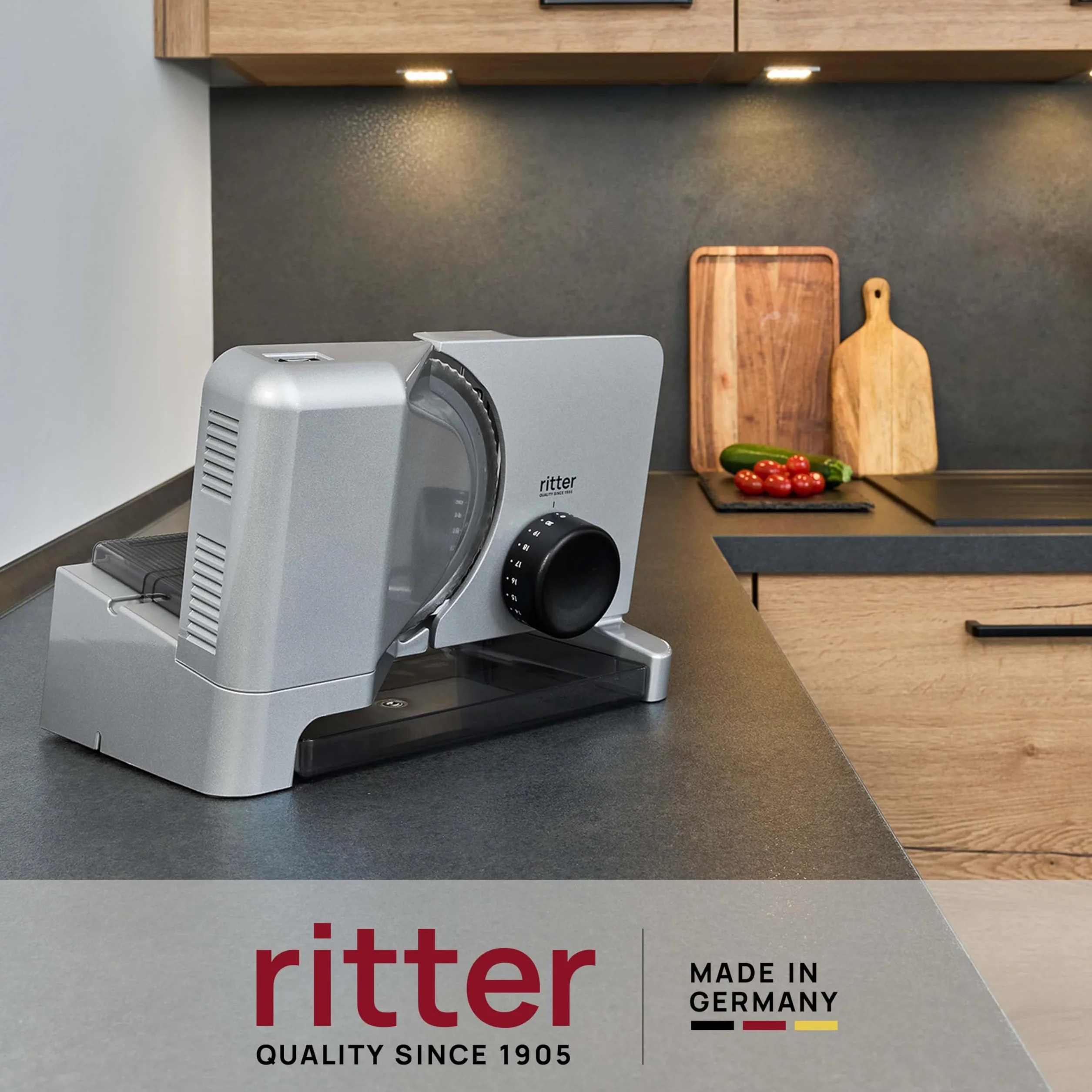 Ritter E 16 Duo Plus Krajalnica Elektryczna 65 W Metal Srebrny