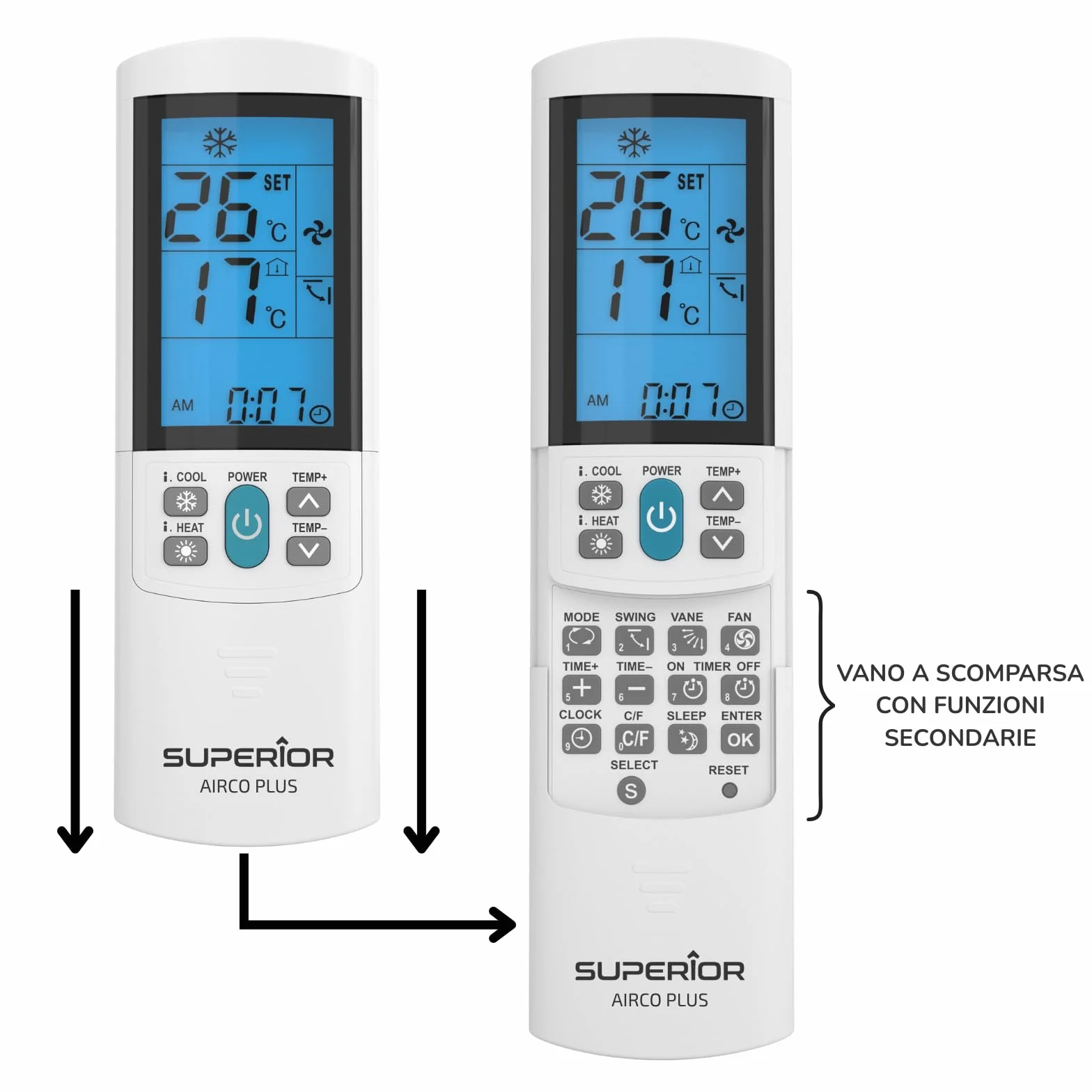 Superior Telec.Univ. Climatizzatori AirCo Plus illuminato SUPCU001
