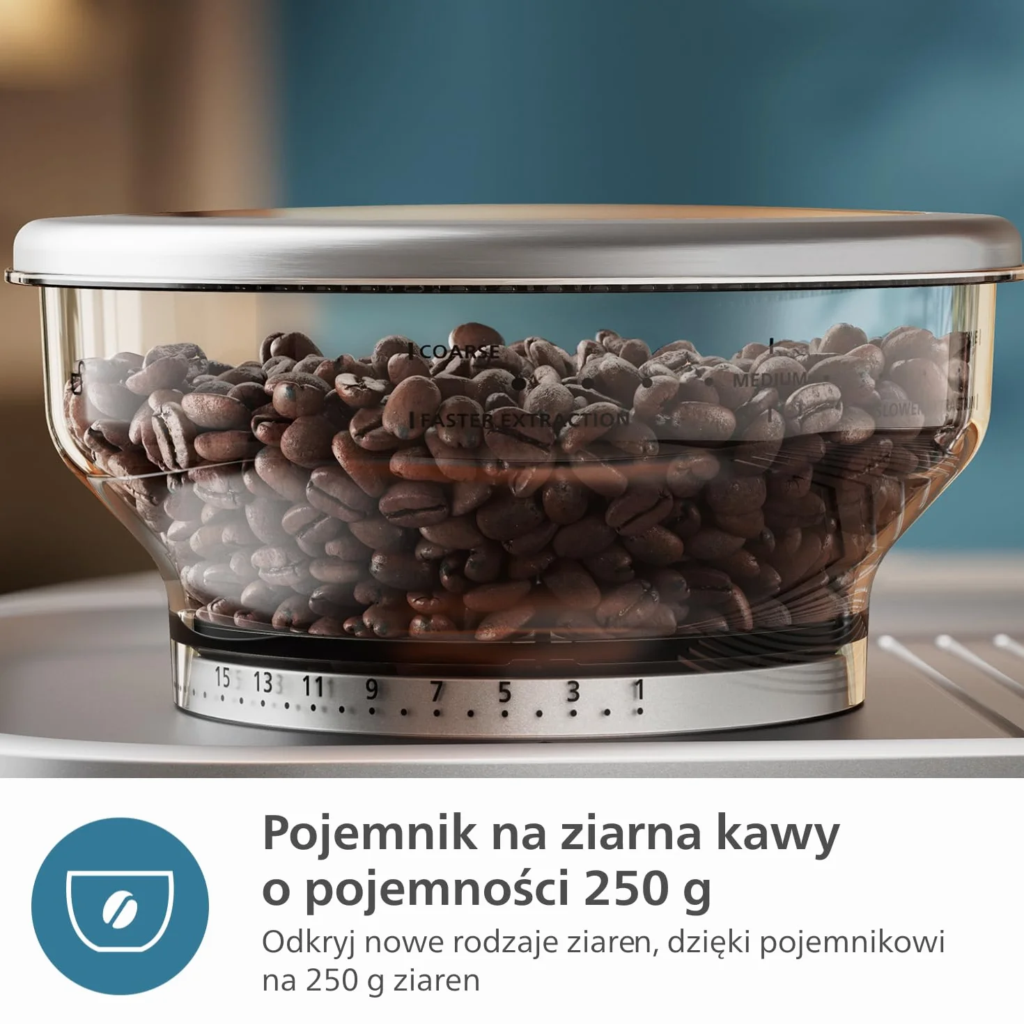 Philips Barista Brew Półautomatyczny Ekspres do Kawy Espresso Americano, Pojemnik 250g, Srebrny (PSA3218/01)