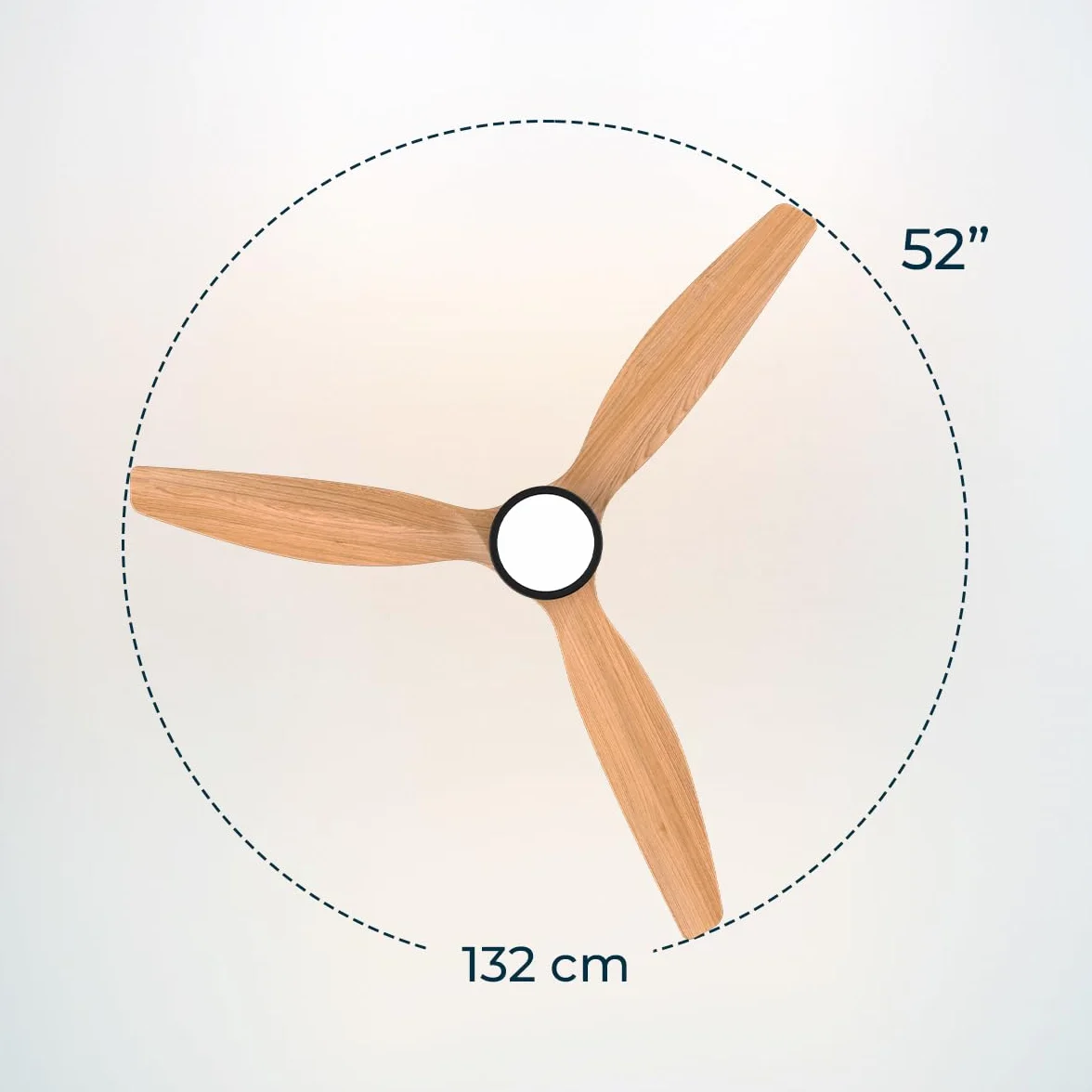 Cecotec Wentylator sufitowy EnergySilence Aero 5230 WhiteWood 40 W LED 6 prędkości