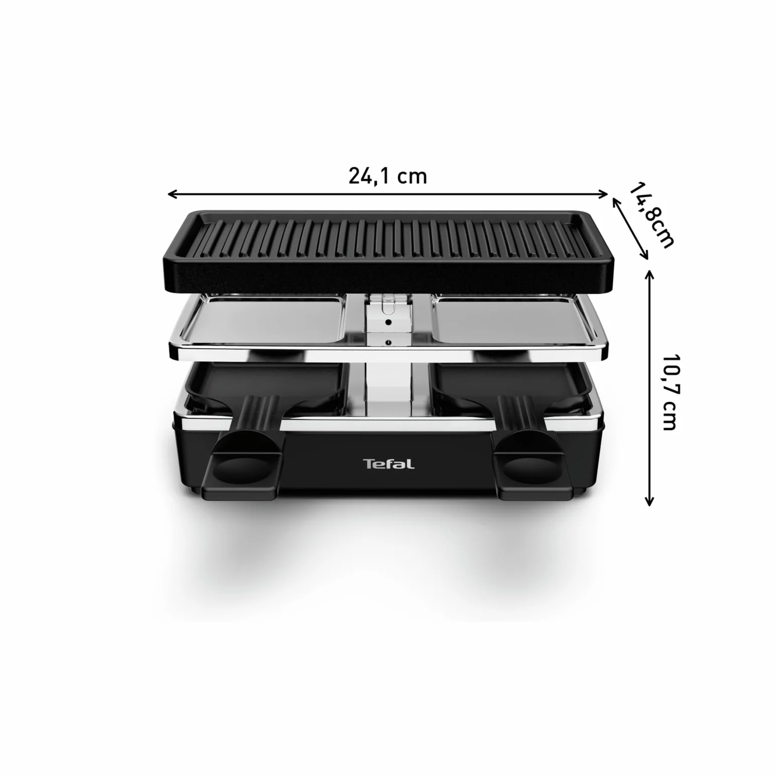 Tefal Przyrząd do rakli 2-osobowy modułowy Plug & Share YY5249FB czarny