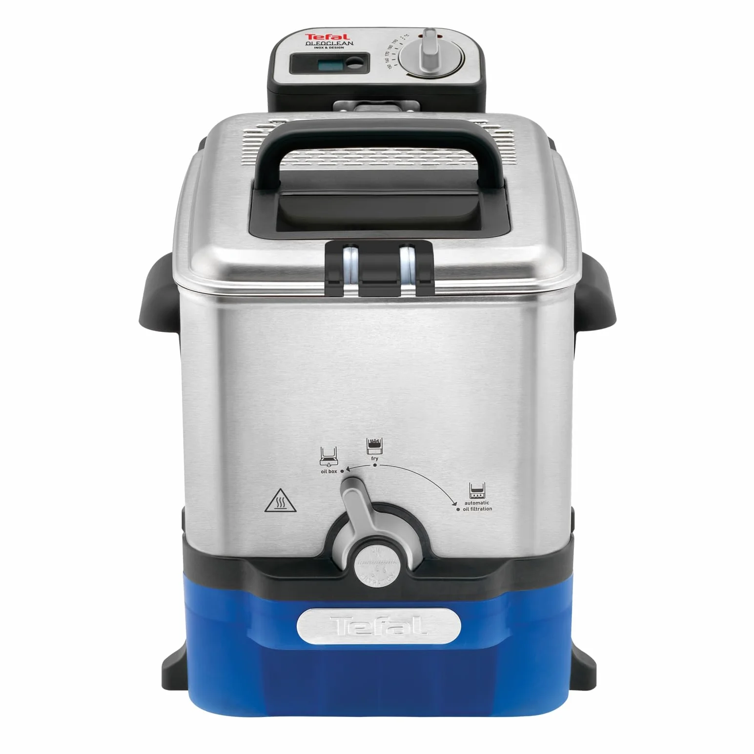 Tefal FR8040 Pro Inox & Design Frytkownica, Stal Szlachetna, 2300 W, 3,5 l, Srebrny/Czarny